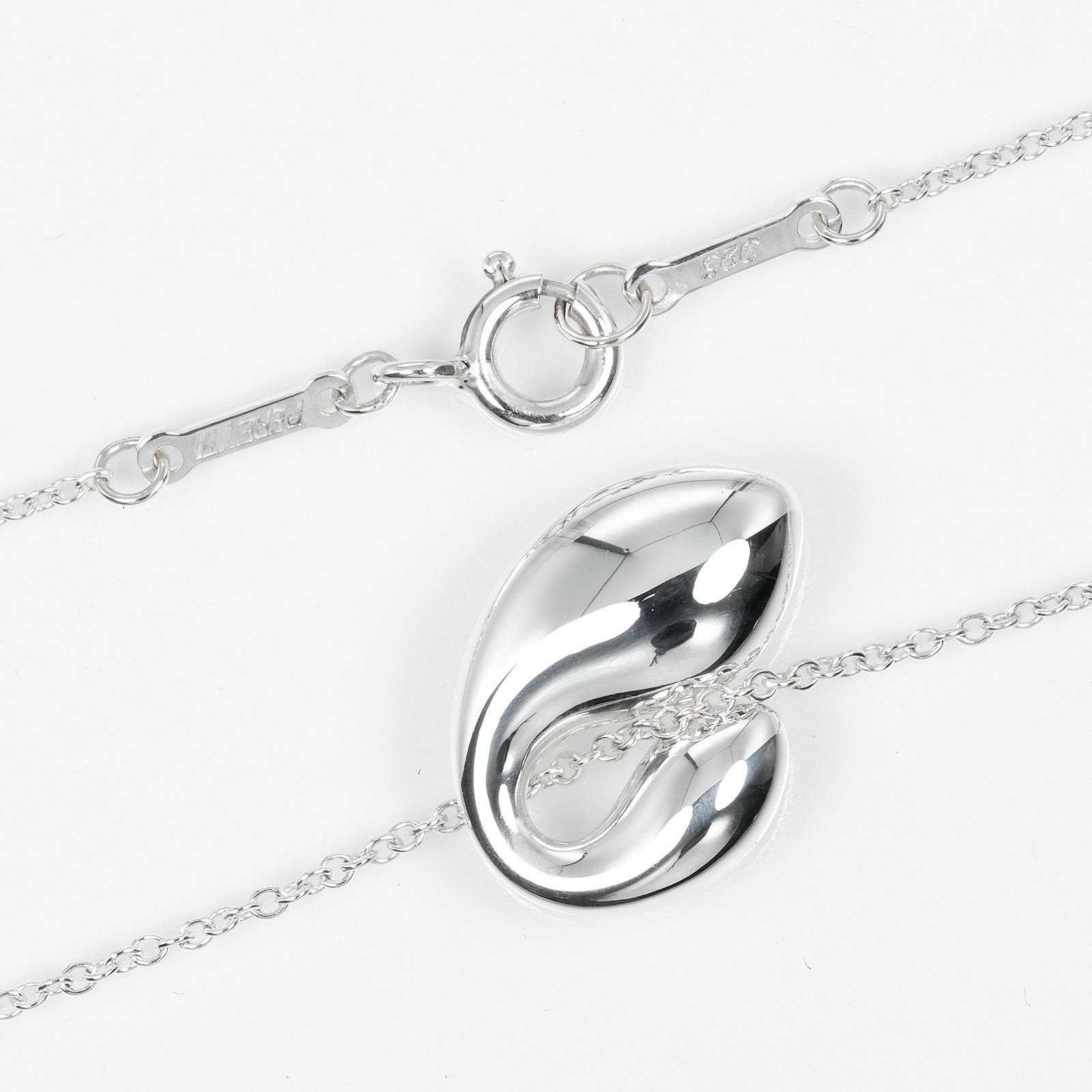 Tiffany & Co Silver Double Teardrop Necklace