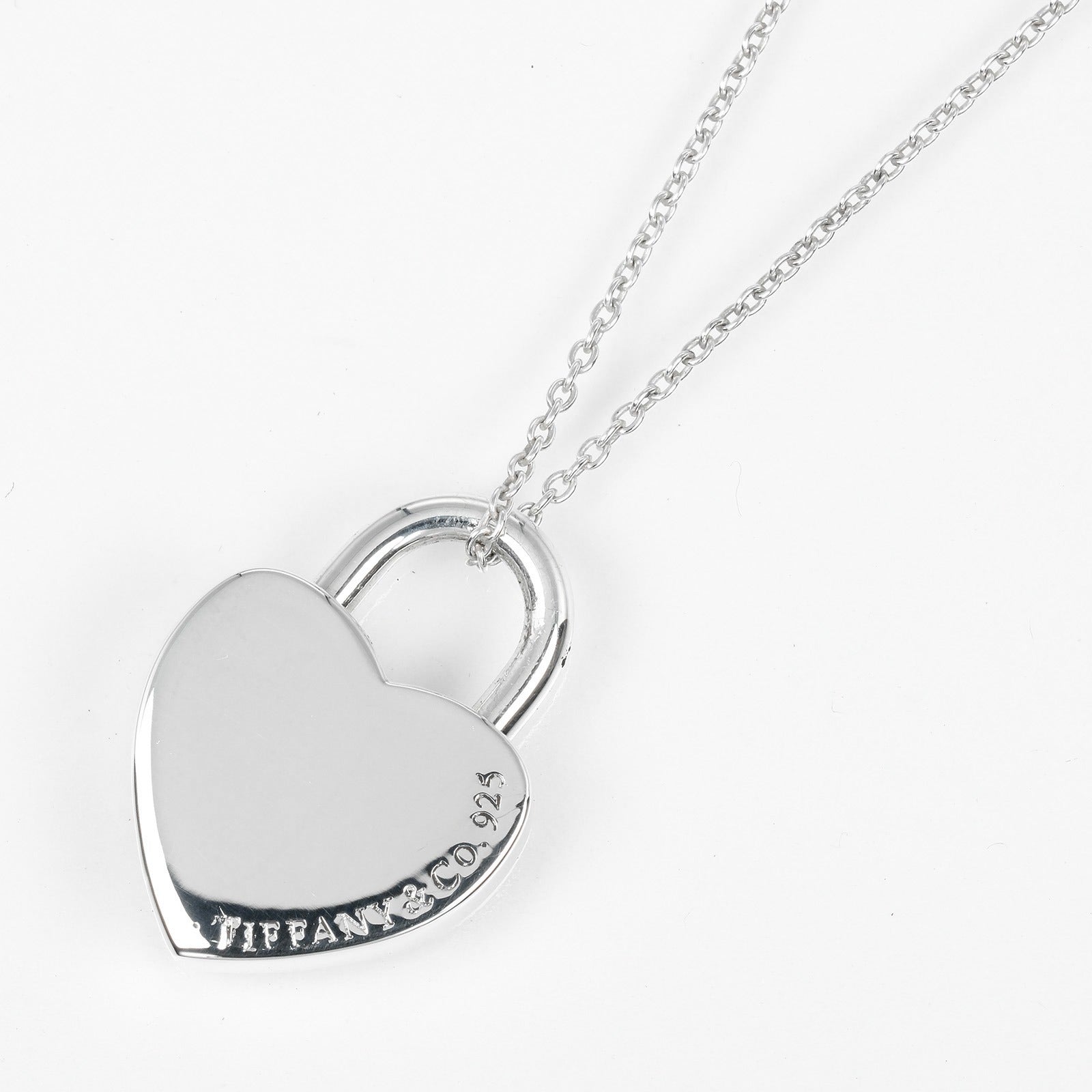 Tiffany & Co Silver 925 Heart Lock Necklace