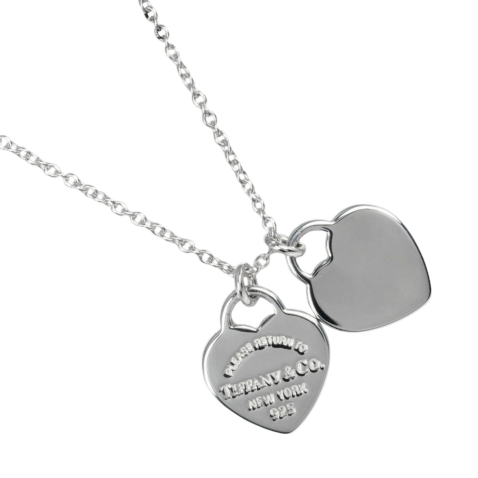 Tiffany & Co Silver Mini Heart Tag Necklace