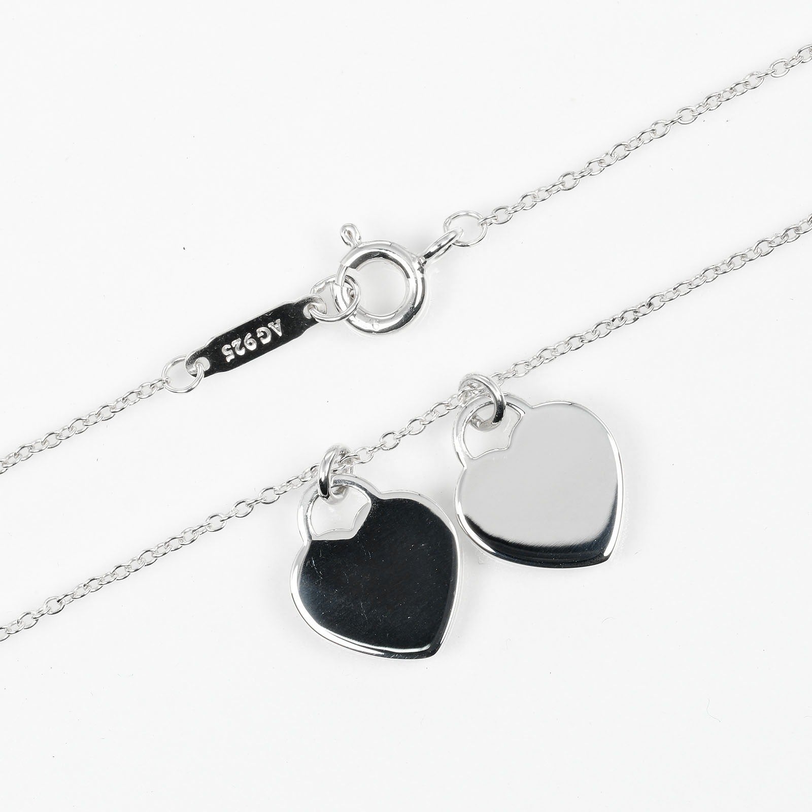 Tiffany & Co Silver Mini Heart Tag Necklace