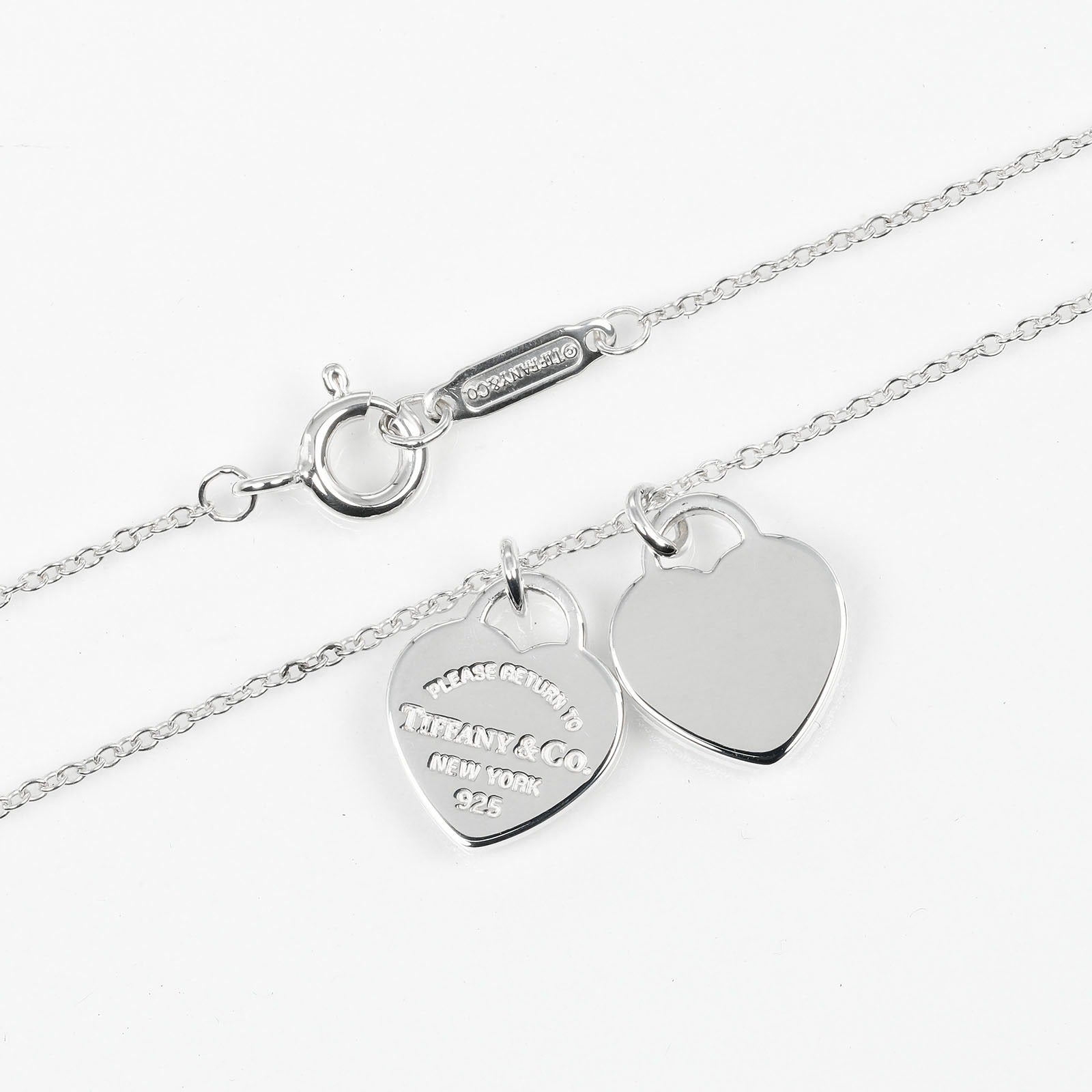 Tiffany & Co Silver Mini Heart Tag Necklace