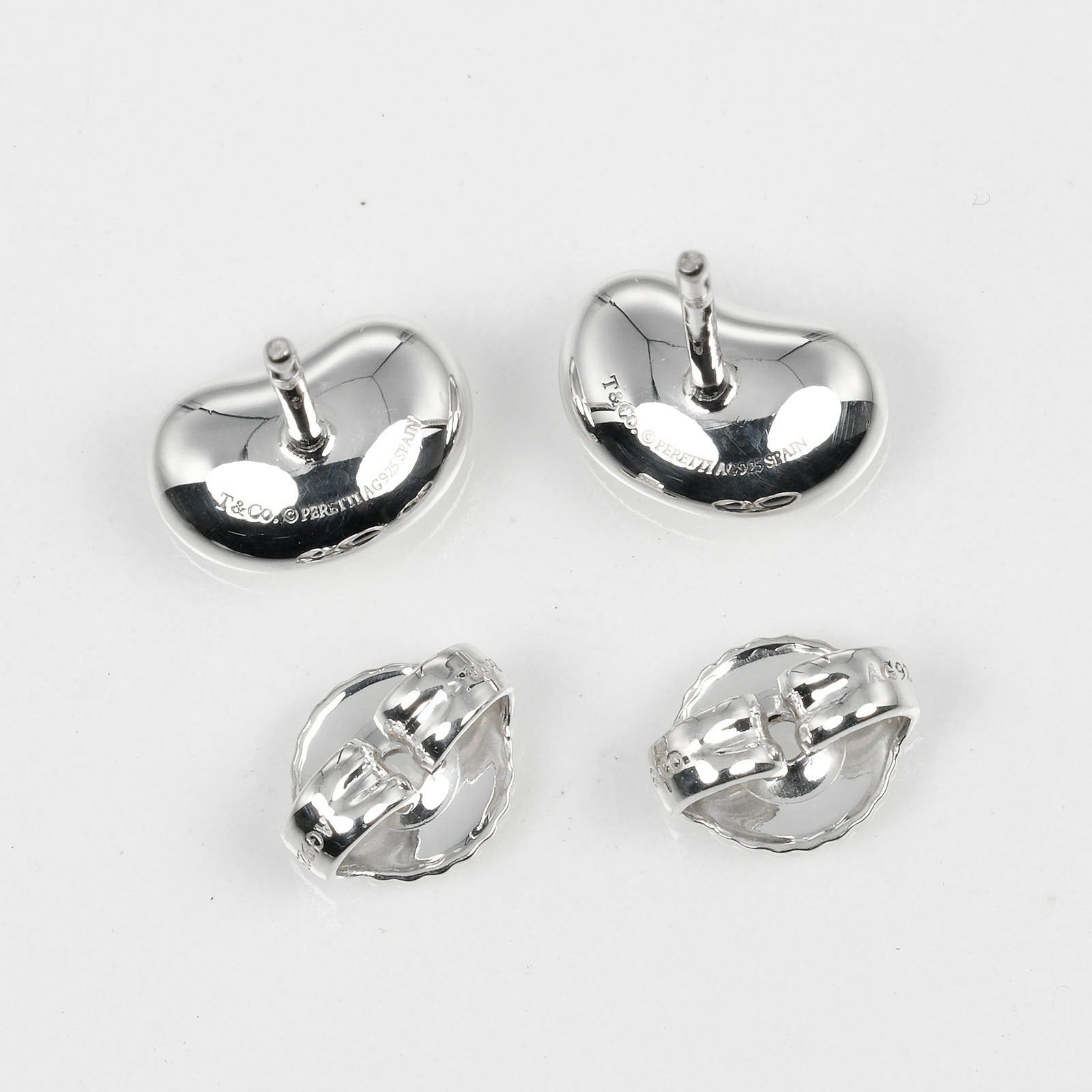 Tiffany & Co Silver 925 Bean Earrings