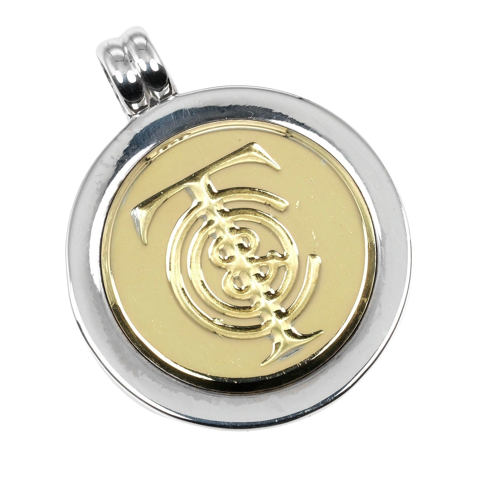 Tiffany & Co Silver 925/K18YG Coin Pendant