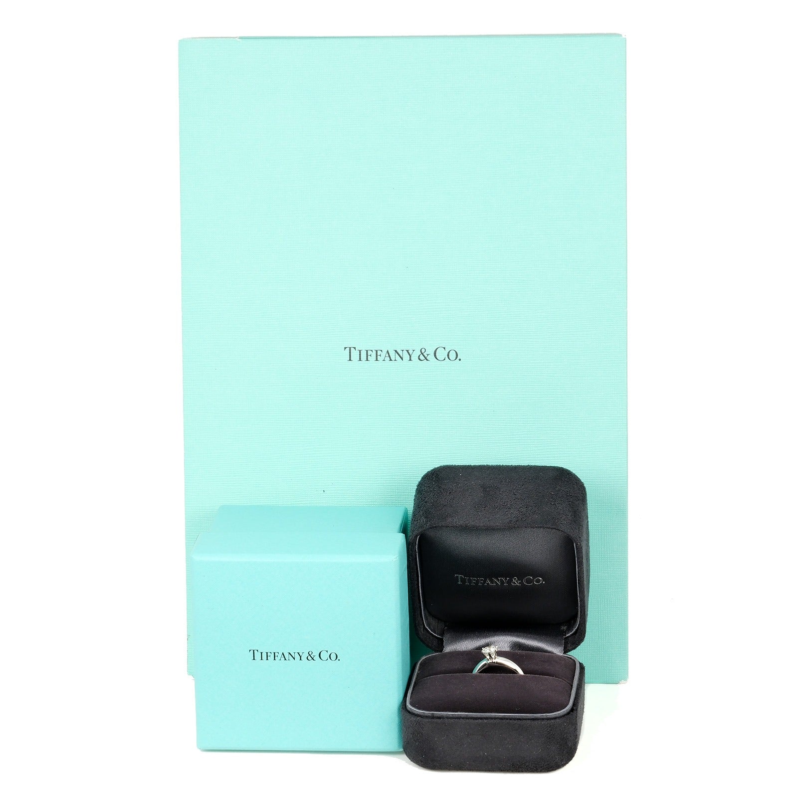 Tiffany & Co Platinum Diamond Solitaire Ring