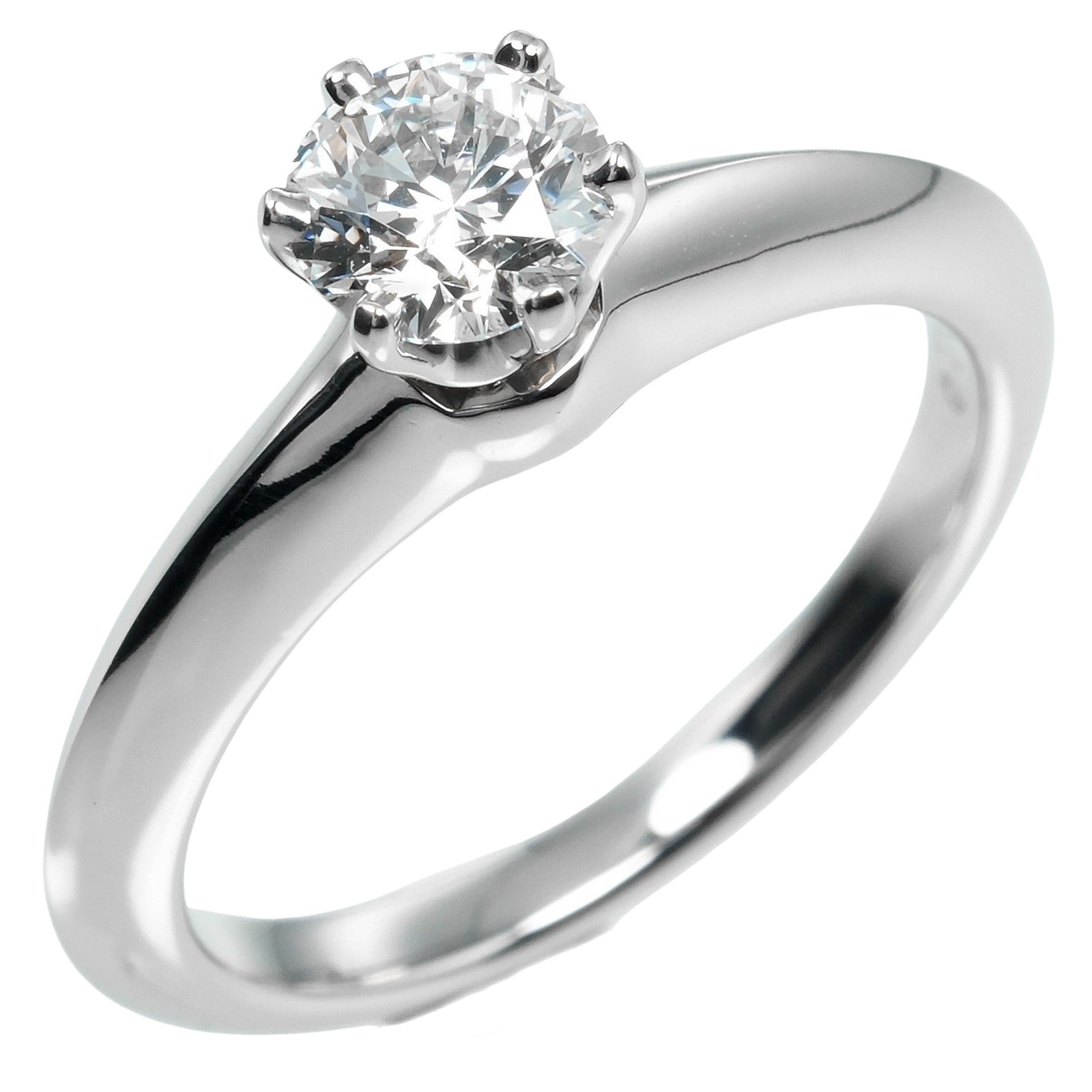 Tiffany & Co Platinum Diamond Solitaire Ring