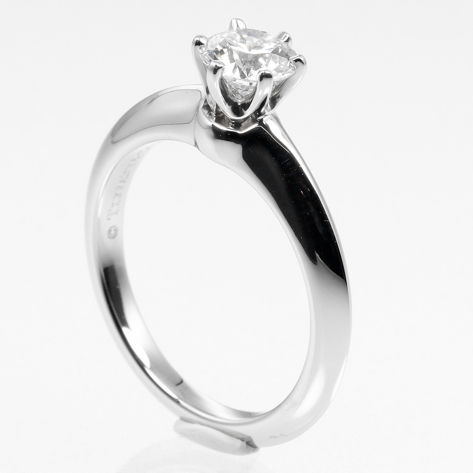 Tiffany & Co Platinum Diamond Solitaire Ring