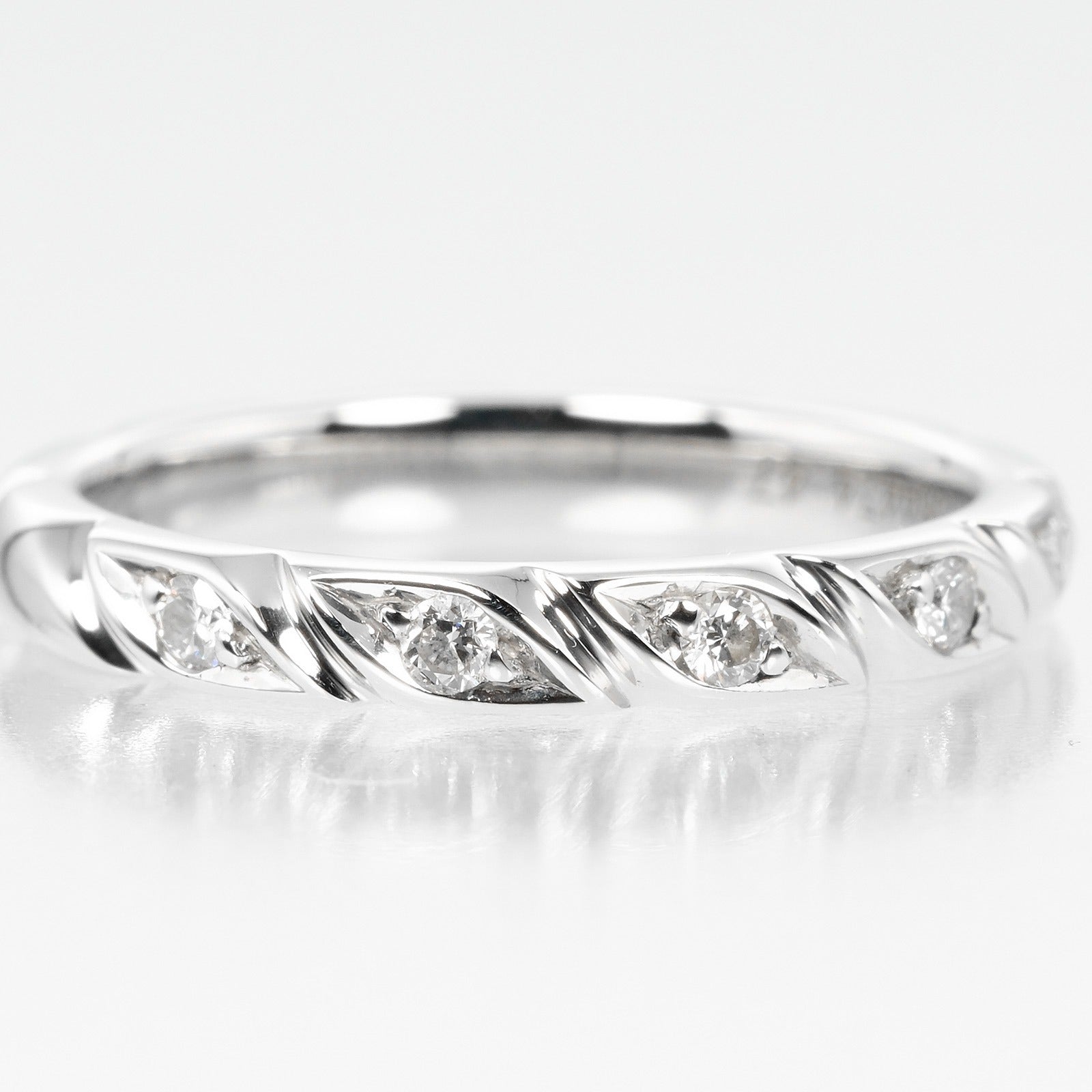 Chaumet Torsade Ring Pt950 Platinum 8P Diamond