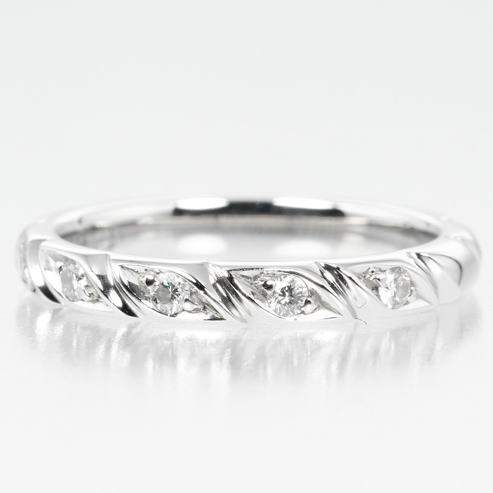 Chaumet Torsade Ring Pt950 Platinum 8P Diamond