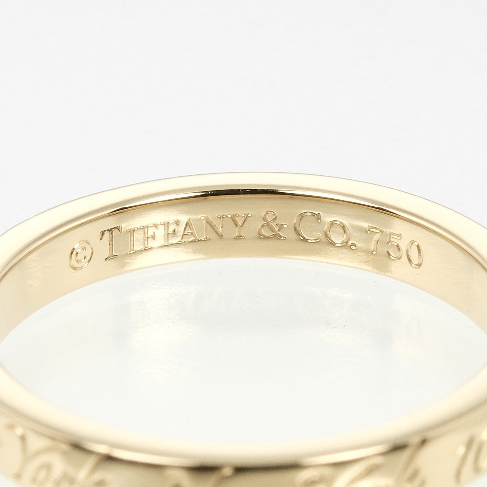 Tiffany & Co Notes Ring K18 Yellow Gold