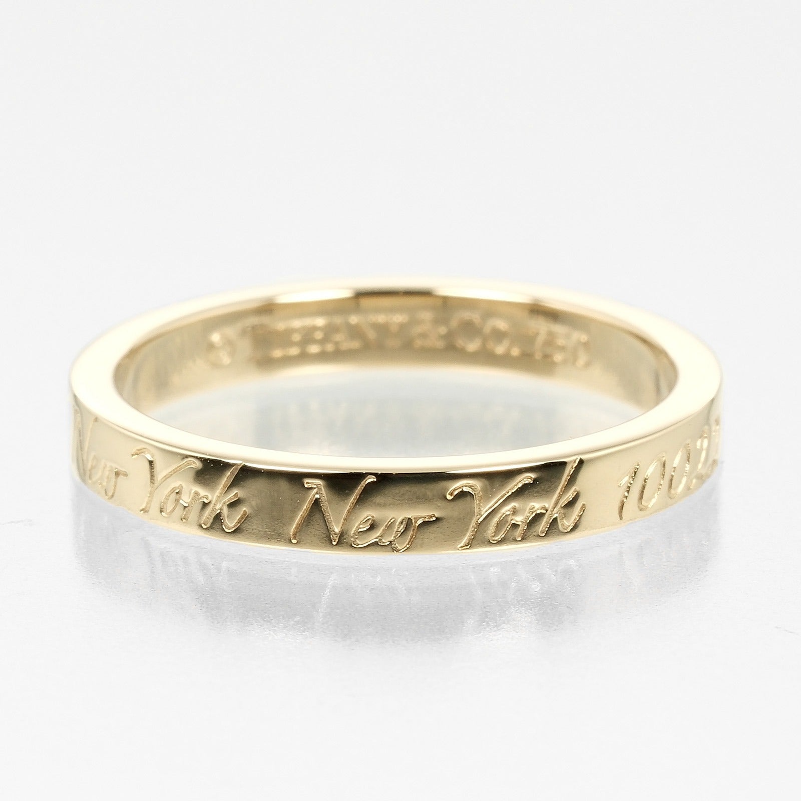 Tiffany & Co Notes Ring K18 Yellow Gold