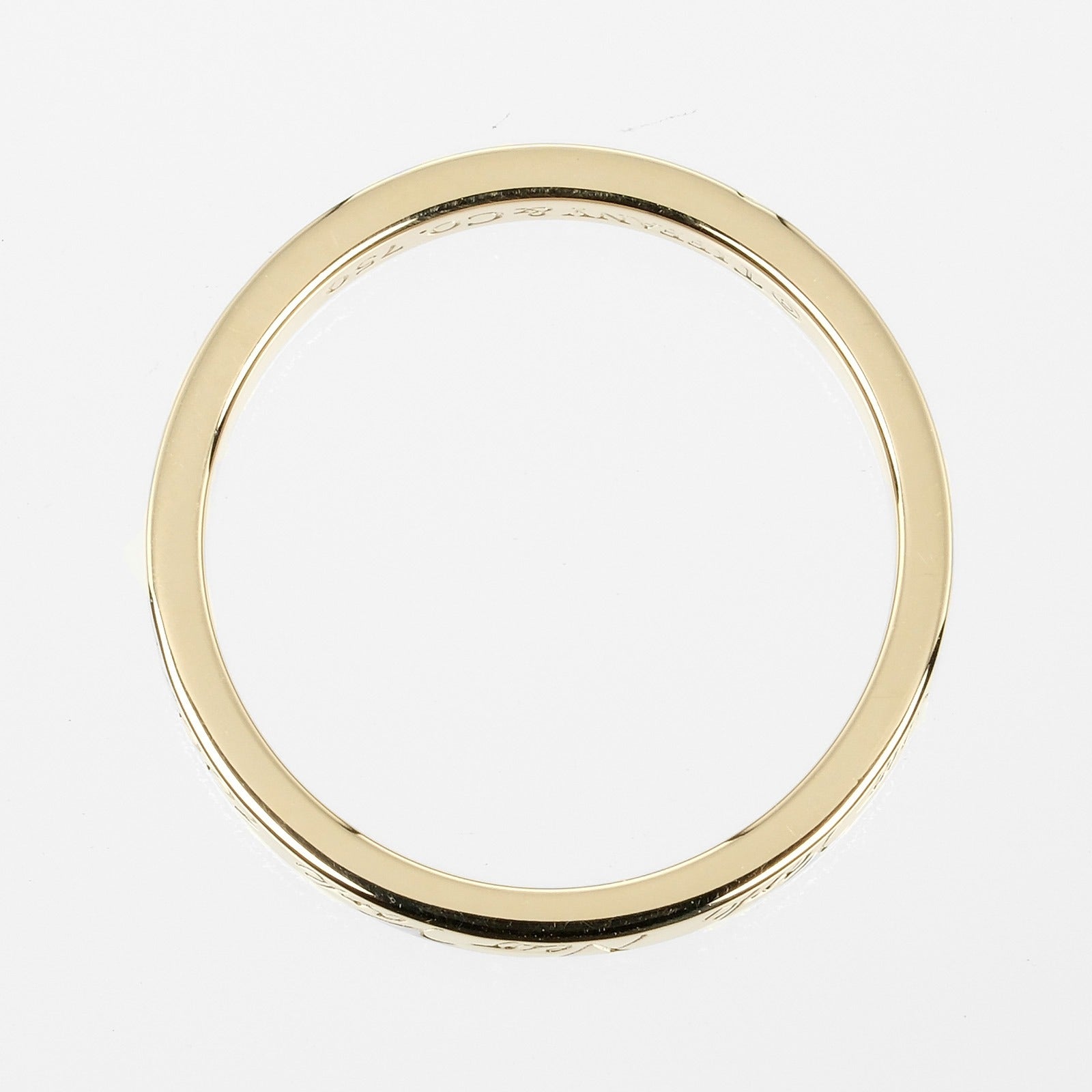 Tiffany & Co Notes Ring K18 Yellow Gold