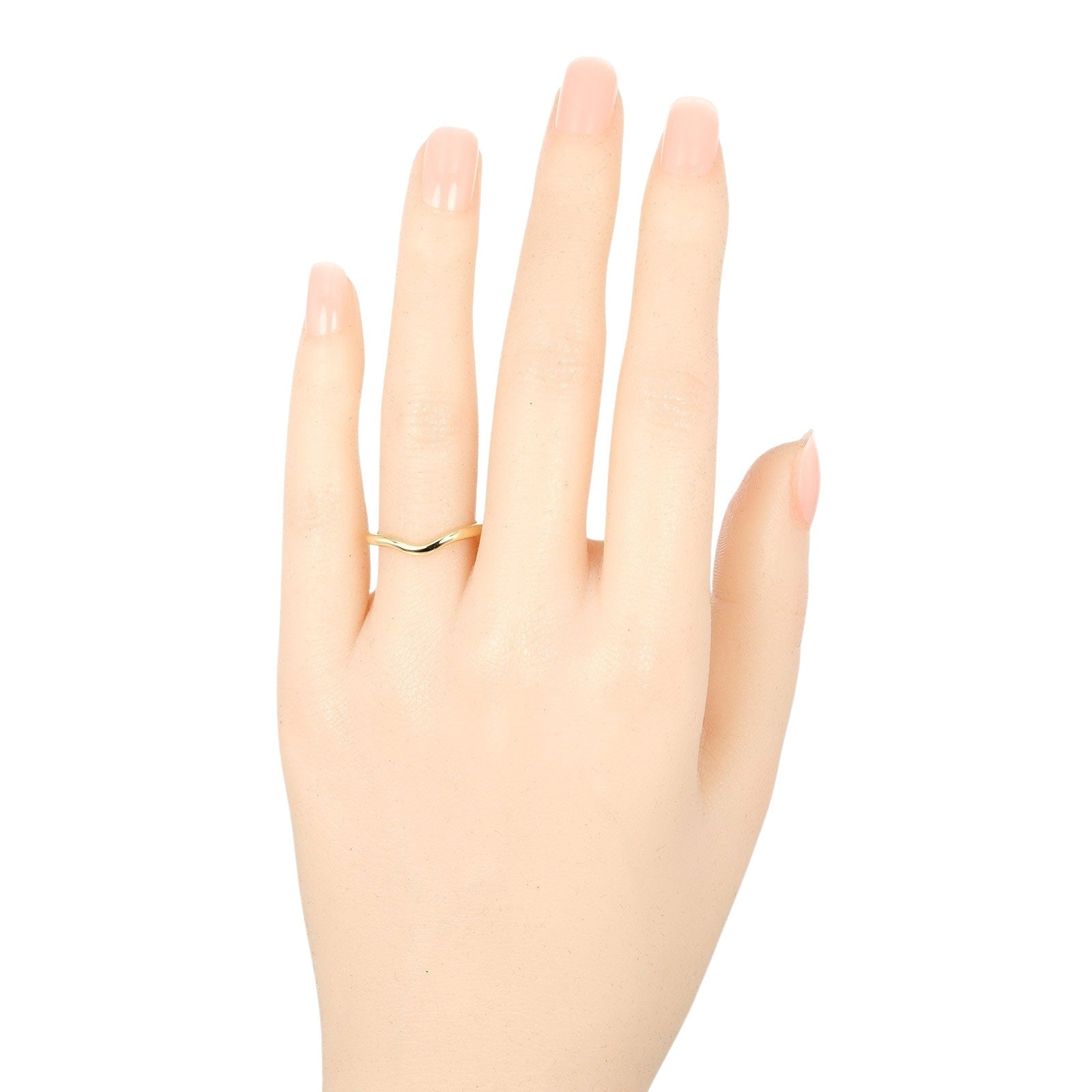 Tiffany & Co K18 Yellow Gold Curved Band Ring