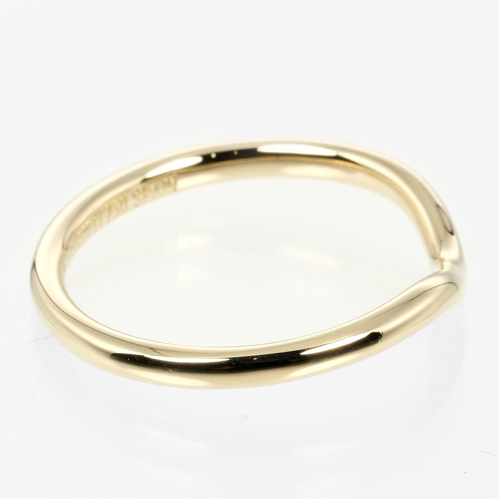 Tiffany & Co K18 Yellow Gold Curved Band Ring