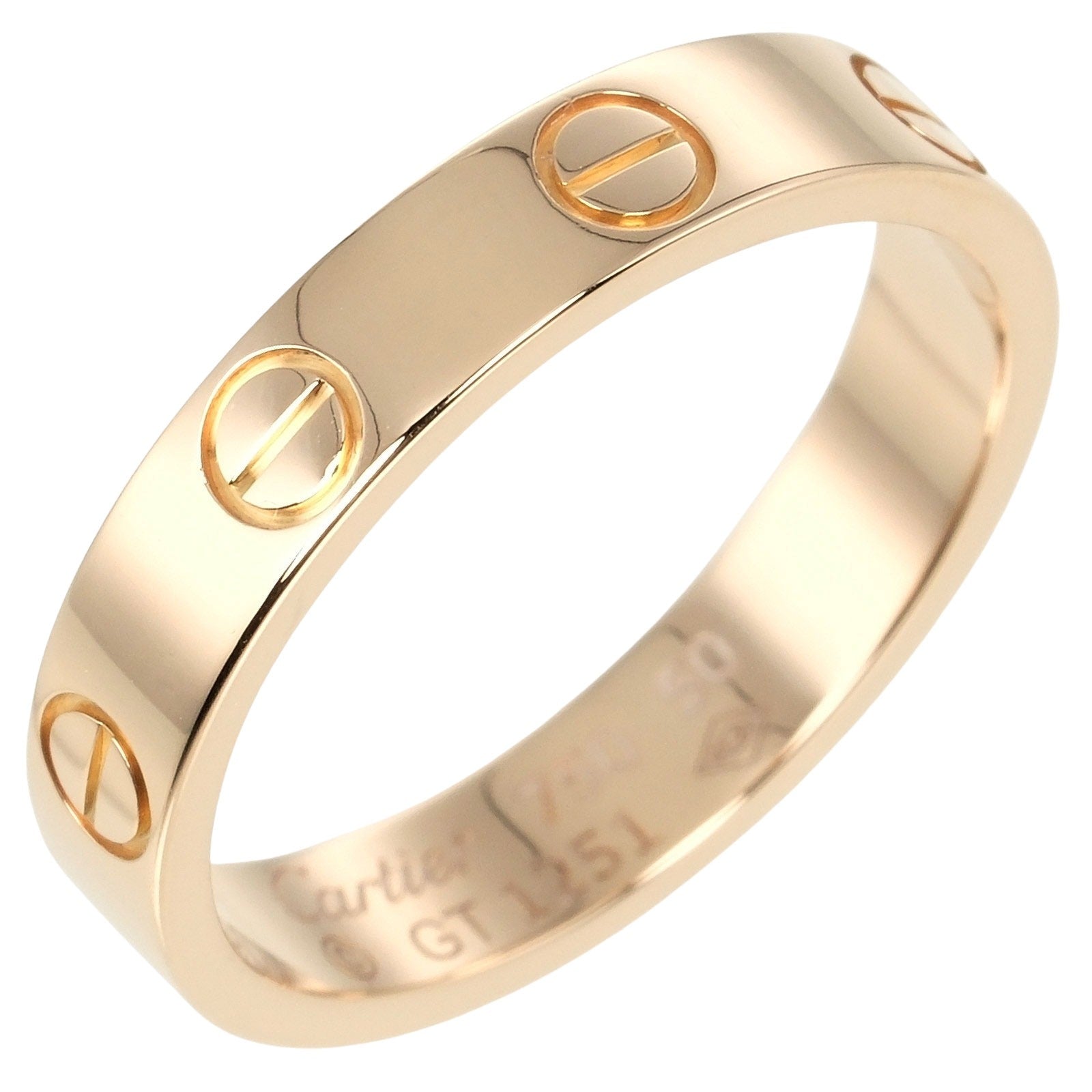 Cartier Mini Love Wedding Ring K18 Pink Gold