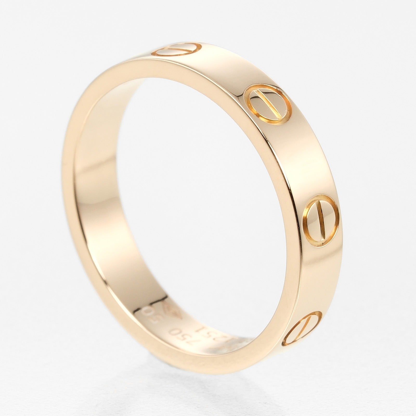 Cartier Mini Love Wedding Ring K18 Pink Gold