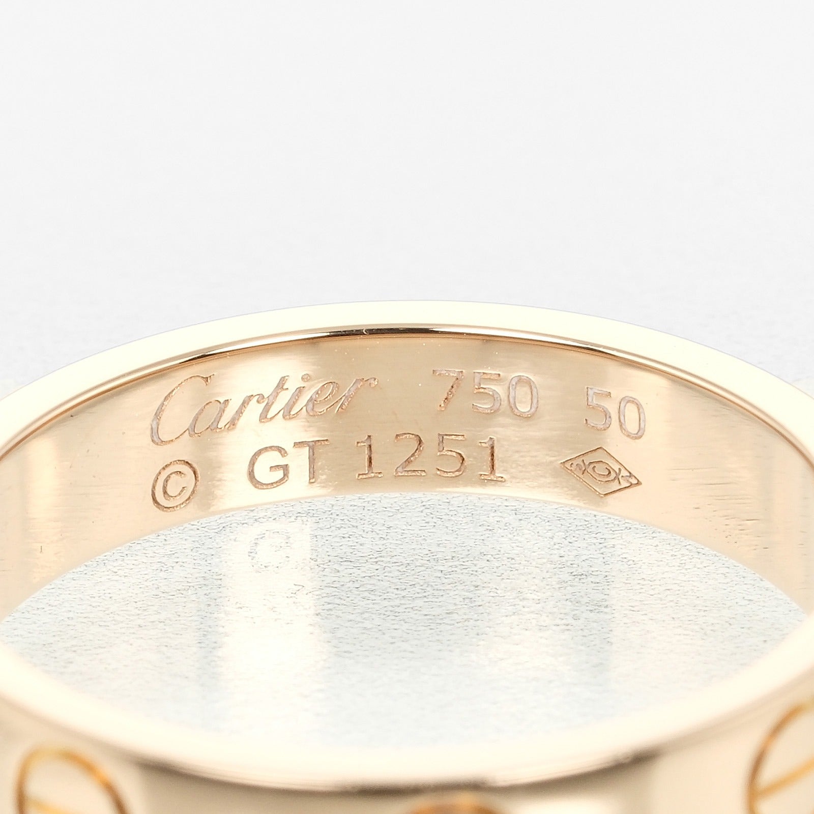 Cartier Mini Love Wedding Ring K18 Pink Gold