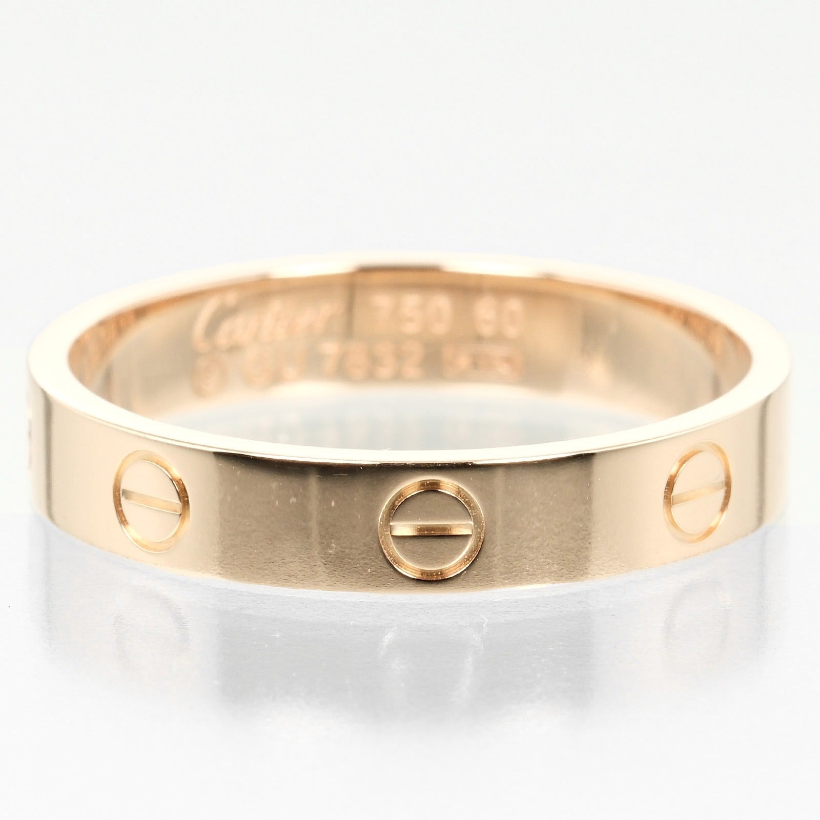 Cartier Mini Love Wedding Ring K18 Pink Gold