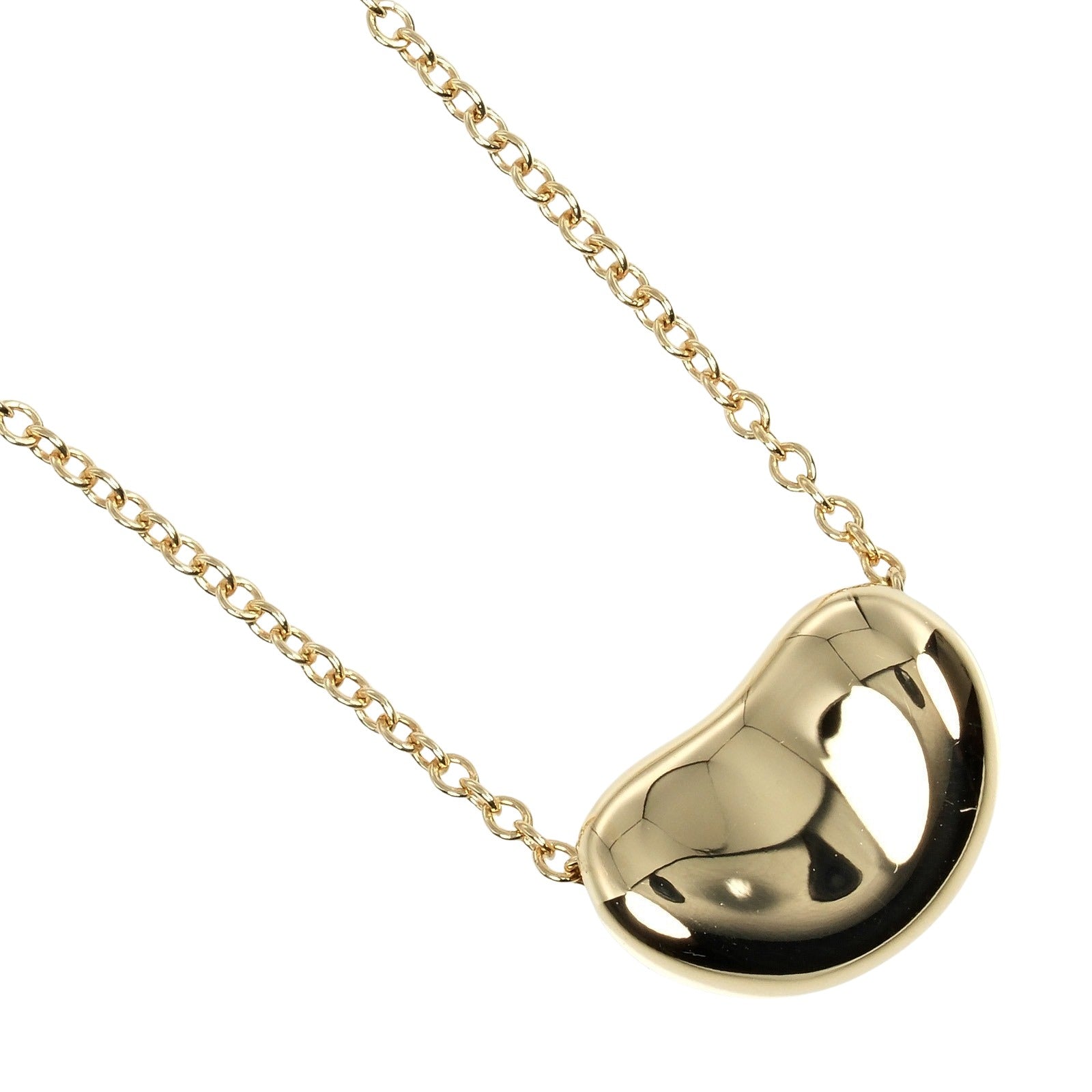 Tiffany & Co Bean Necklace K18 Yellow Gold