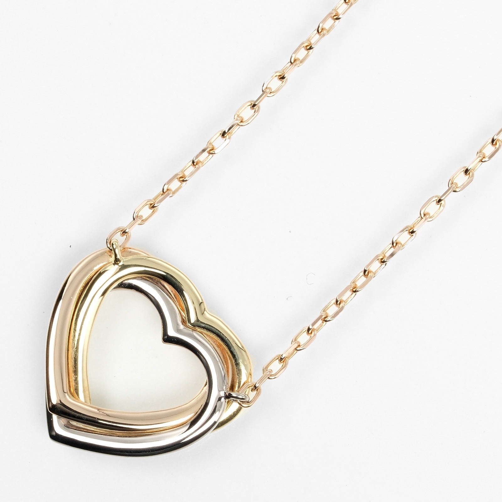 Cartier Trinity Heart Necklace K18 Gold