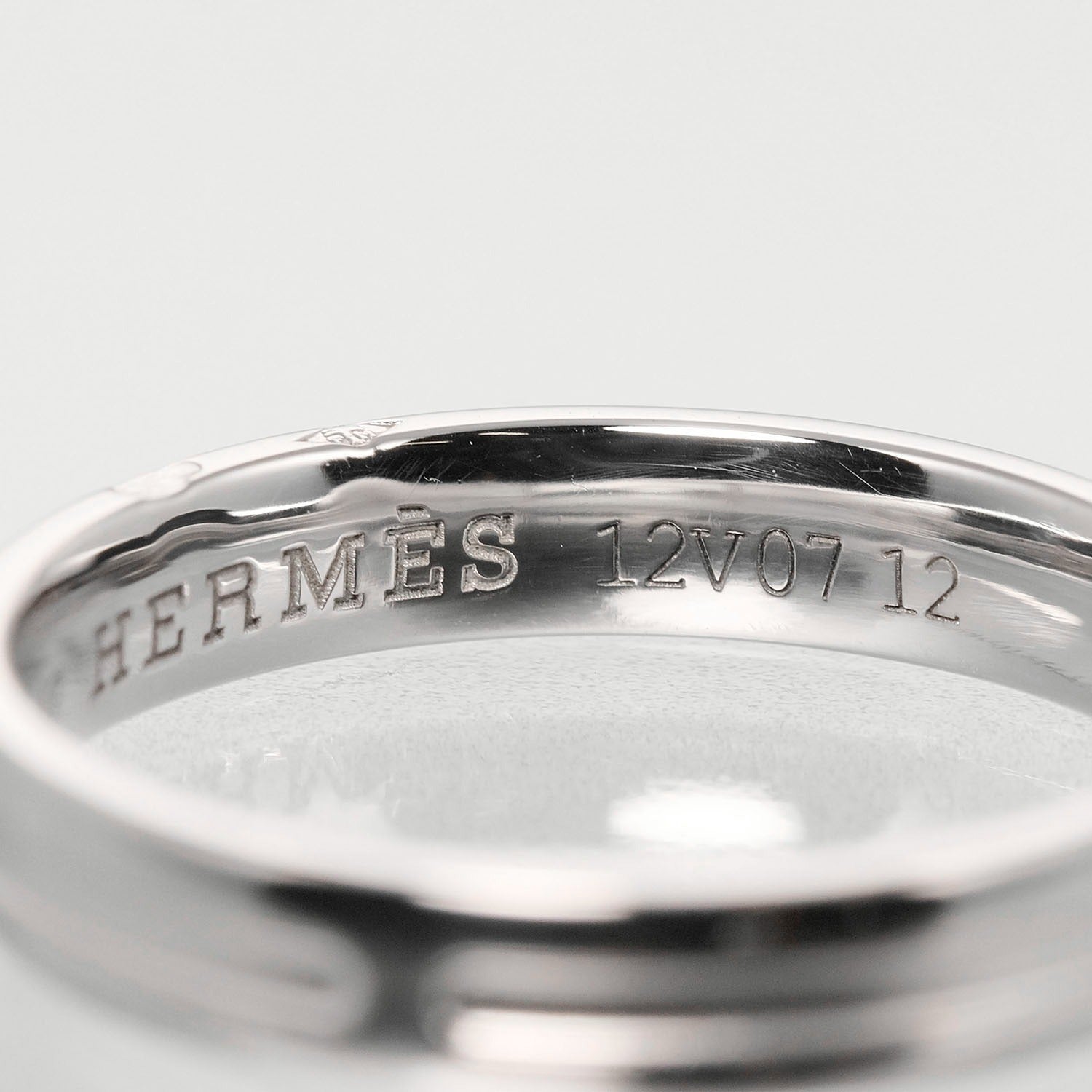 Hermes K18 White Gold Ring