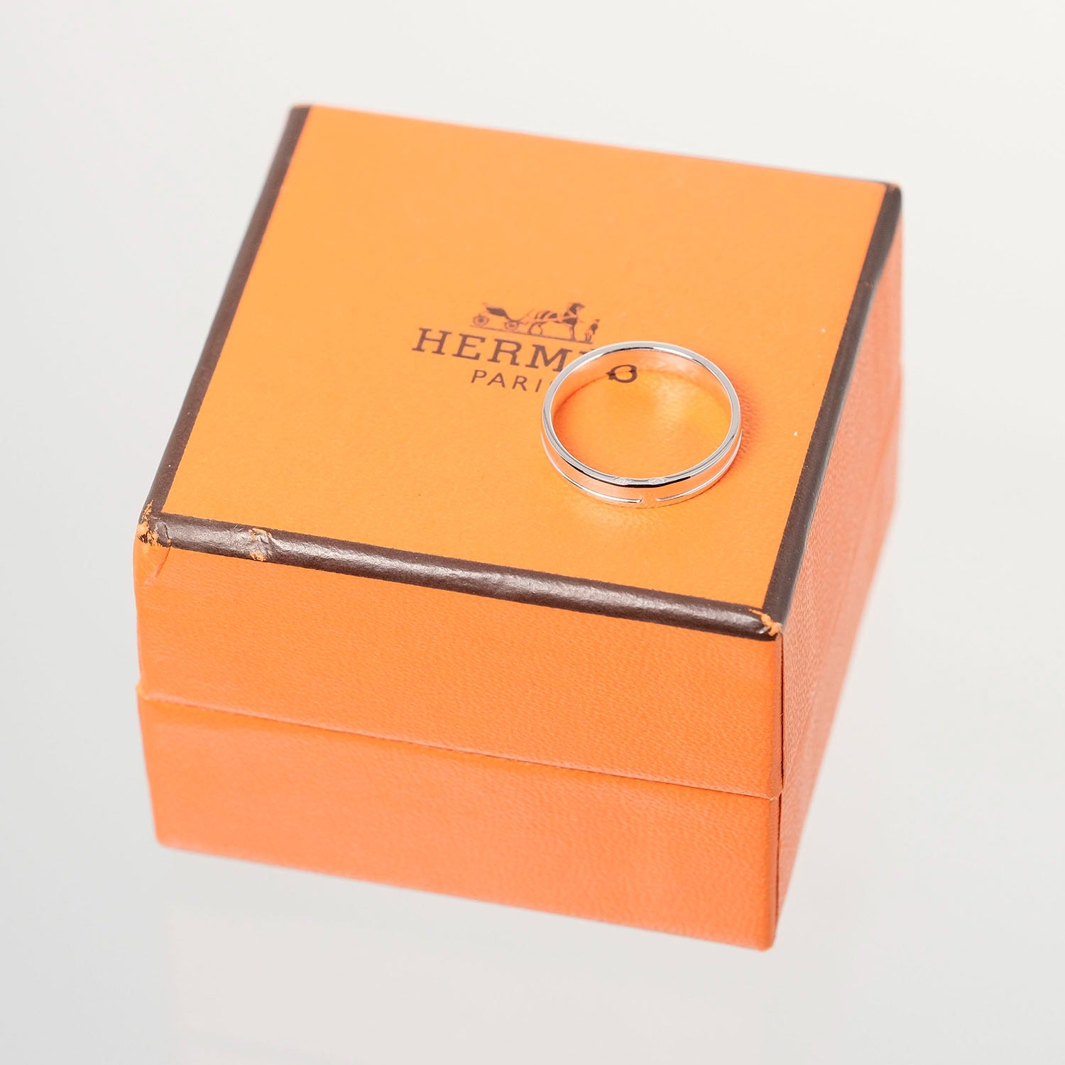 Hermes K18 White Gold Ring