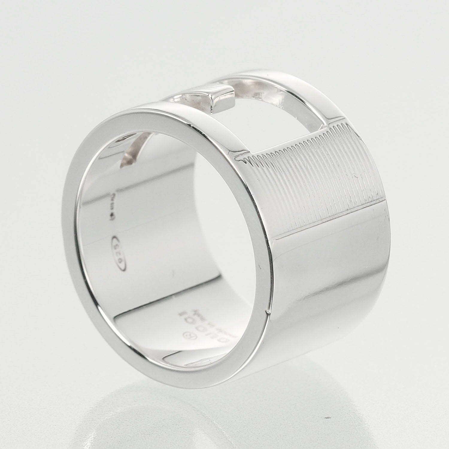 Gucci Silver 925 G Logo Branded G Ring