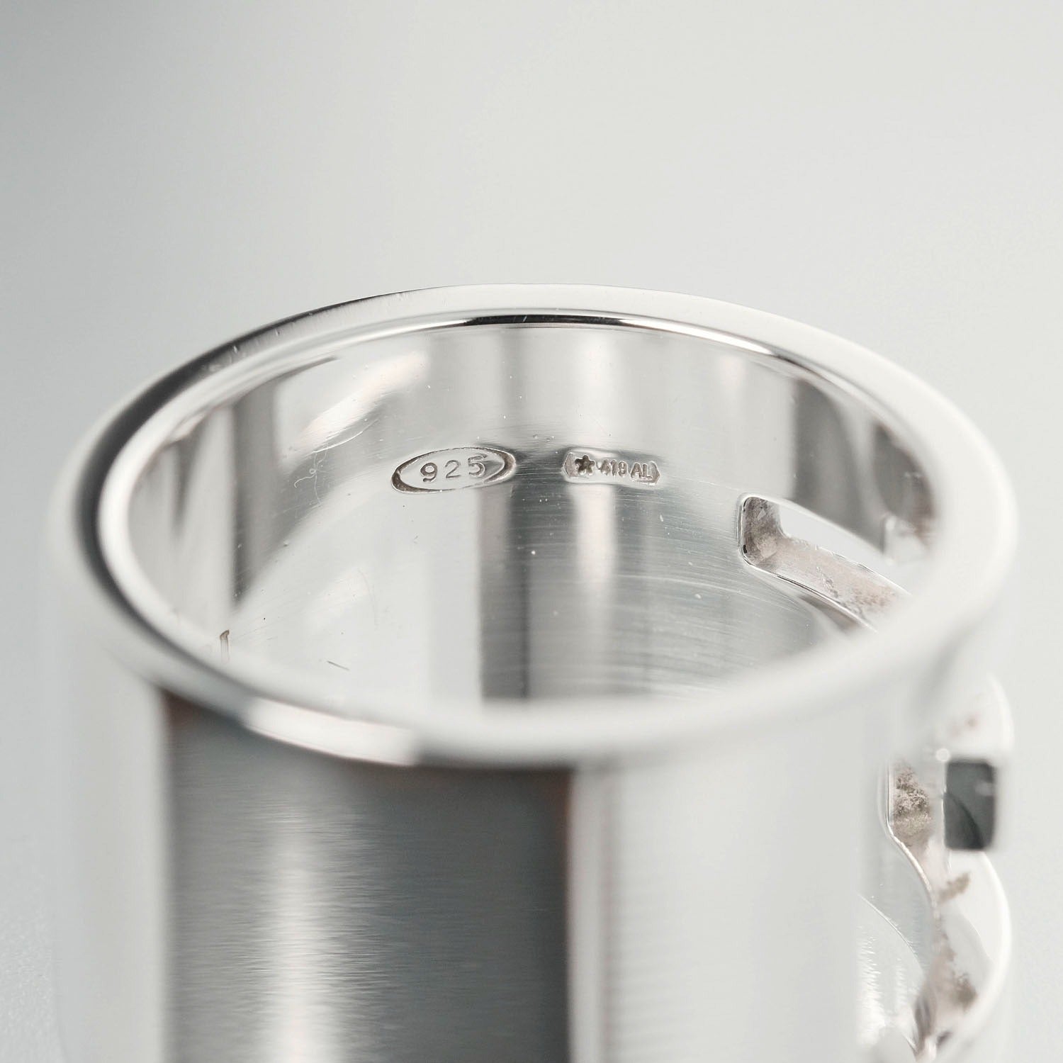 Gucci Silver 925 G Logo Branded G Ring