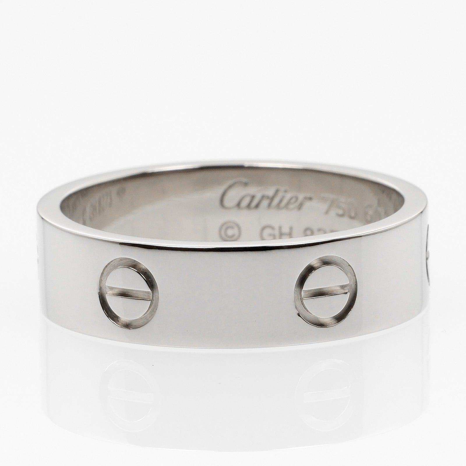 Cartier Cartier Love Ring K18 White Gold 20 Metal Ring in Great Condition