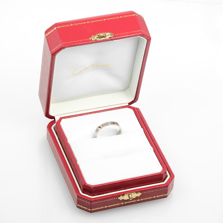 Cartier Cartier Mini Love Wedding Ring K18 White Gold Metal Ring NXB4** in Great Condition