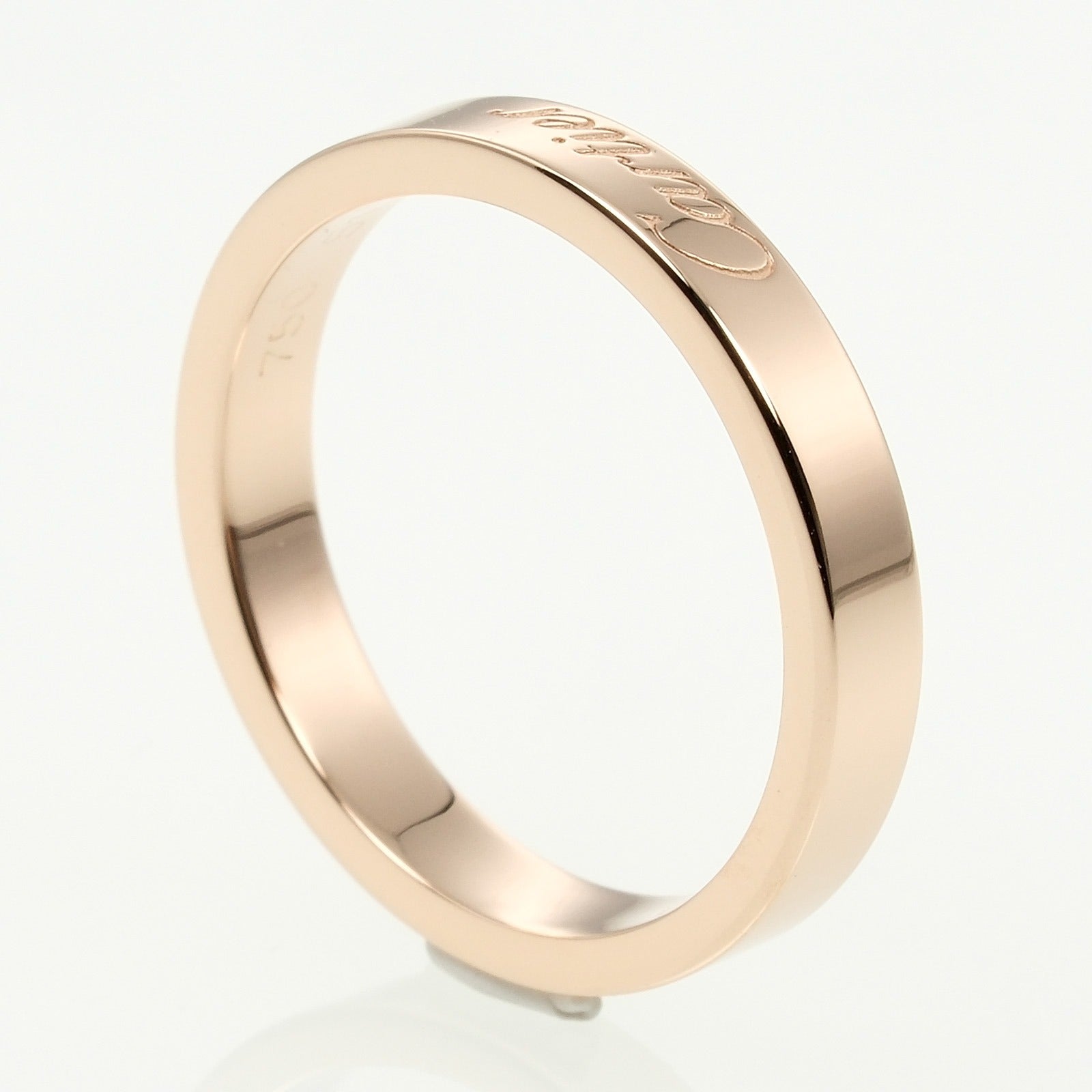 Cartier C de Engraved Ring K18 Pink Gold