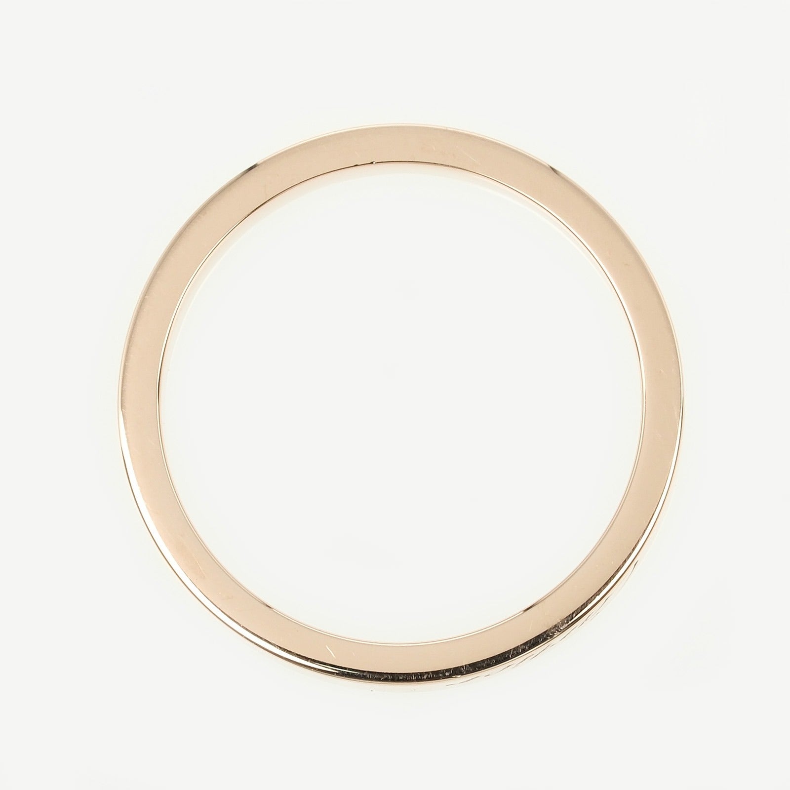 Cartier C de Engraved Ring K18 Pink Gold