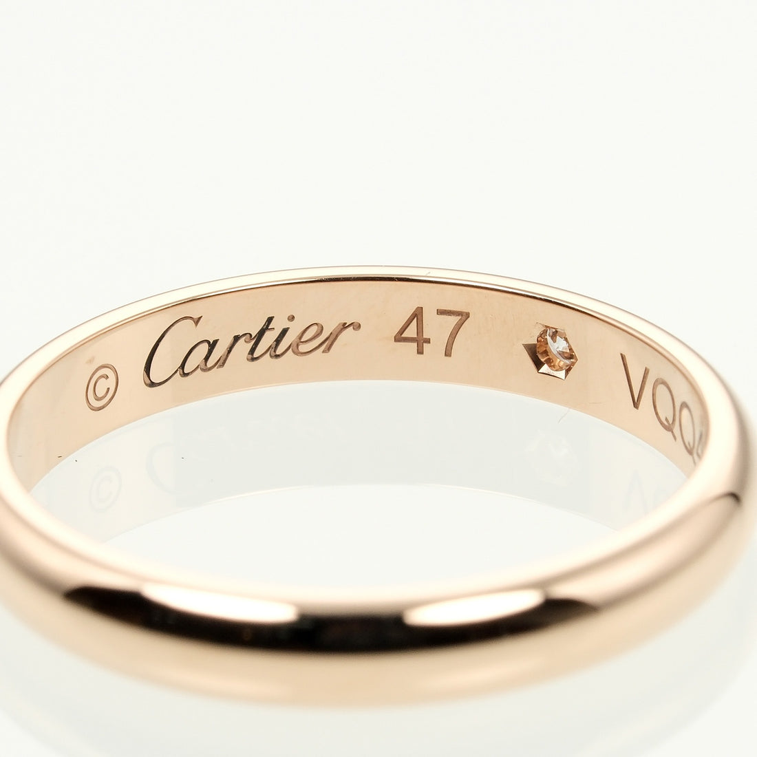 Cartier Cartier 1895 Wedding Ring K18 Pink Gold Diamond Metal Ring in Great Condition