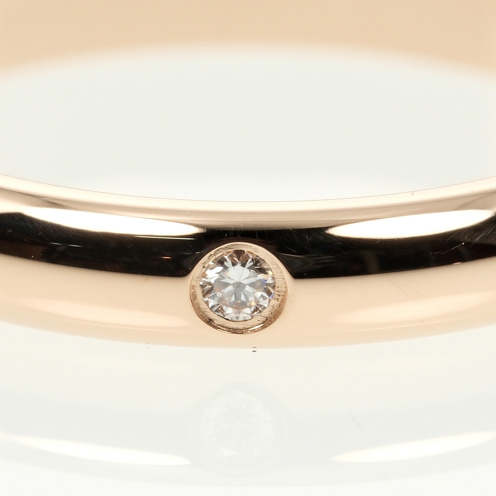 Cartier 1895 Wedding Ring K18 Pink Gold Diamond