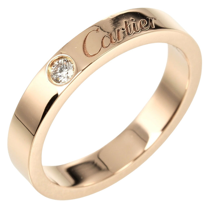 Cartier Cartier K18 Pink Gold Diamond Ring Metal Ring TT51** in Great Condition