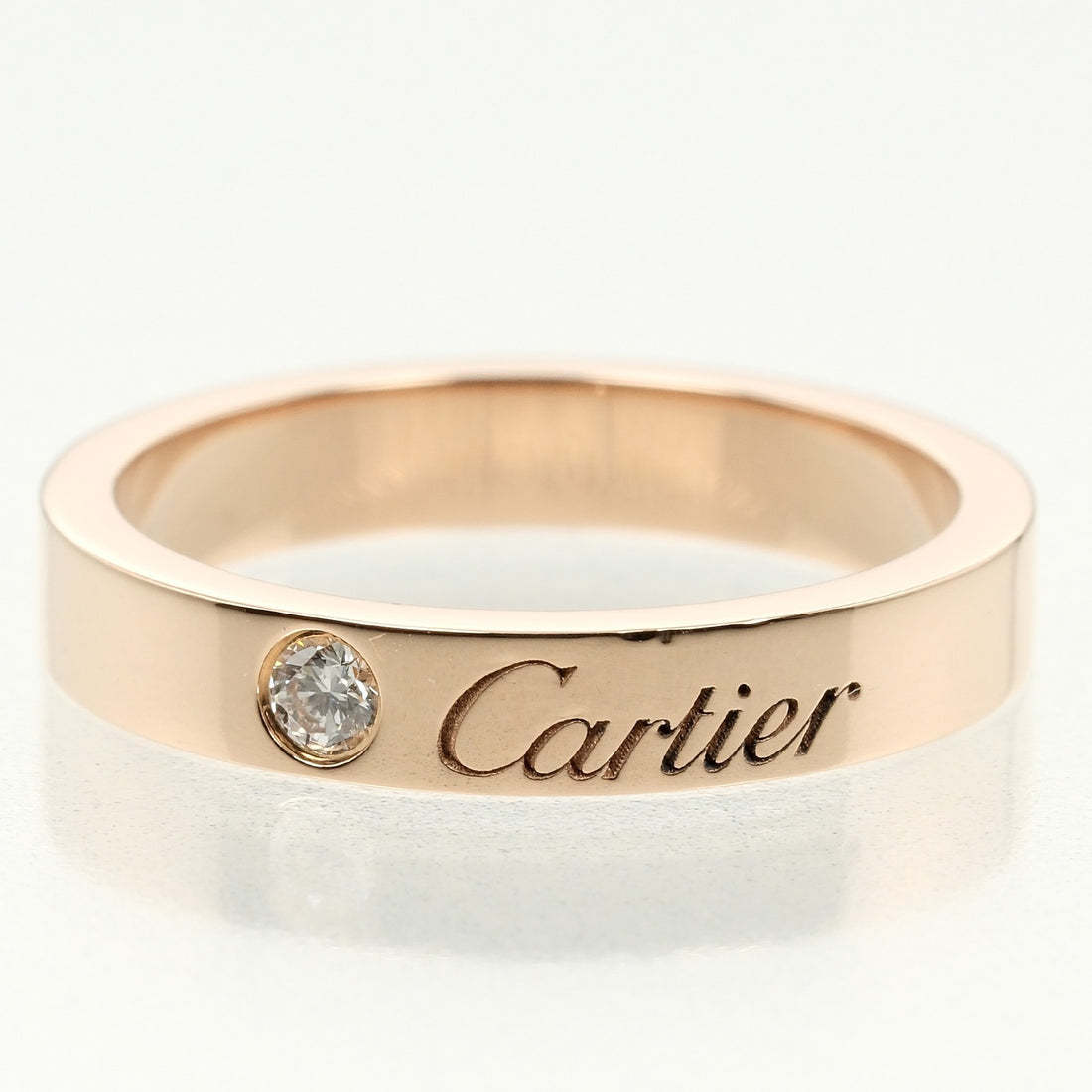 Cartier Cartier K18 Pink Gold Diamond Ring Metal Ring TT51** in Great Condition