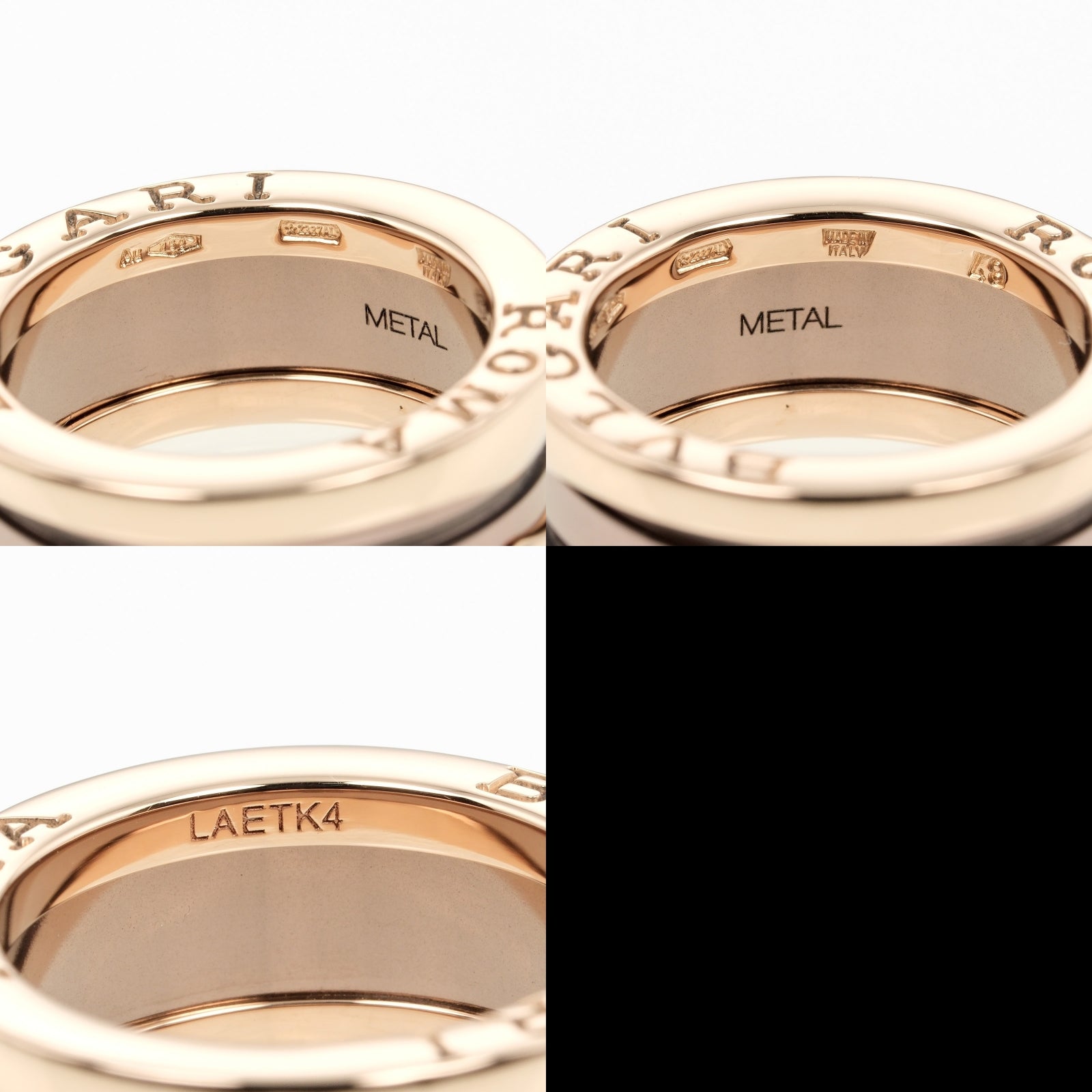 Bvlgari B-Zero1 2-Band Ring K18 Pink Gold