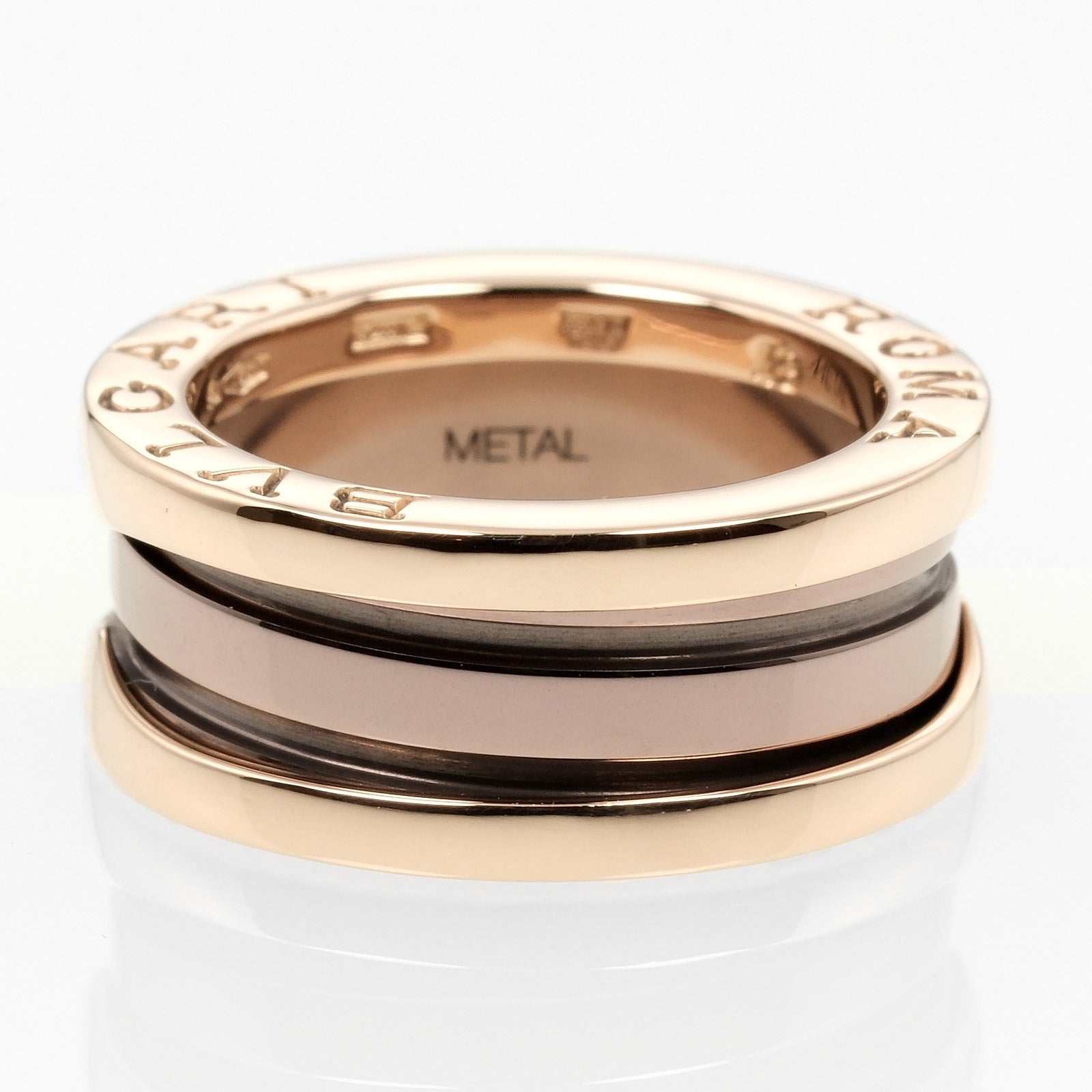 Bvlgari B-Zero1 2-Band Ring K18 Pink Gold