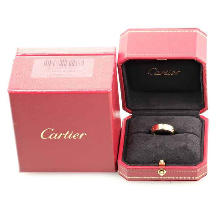 Cartier Cartier Love Ring K18 Yellow Gold 3P Diamond Metal Ring in Great Condition