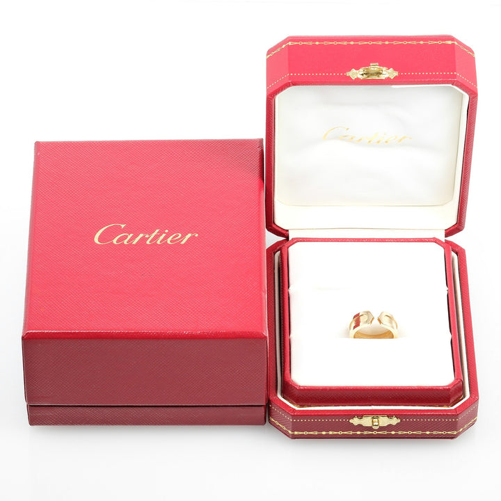 Cartier Cartier 2C Ring K18 Yellow Gold Metal Ring in Great Condition