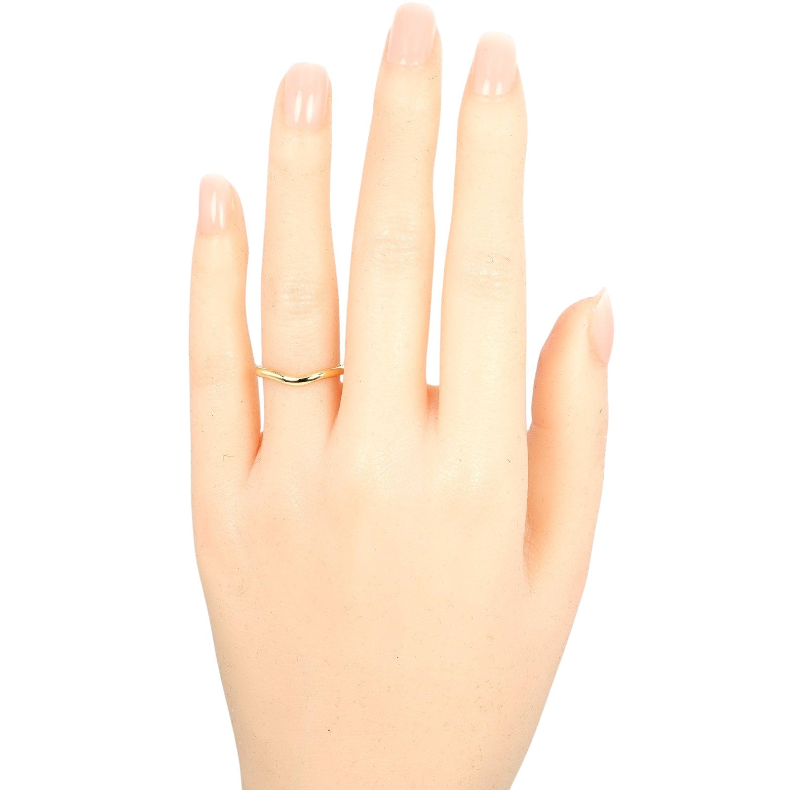 Tiffany & Co K18 Yellow Gold Curved Band Ring