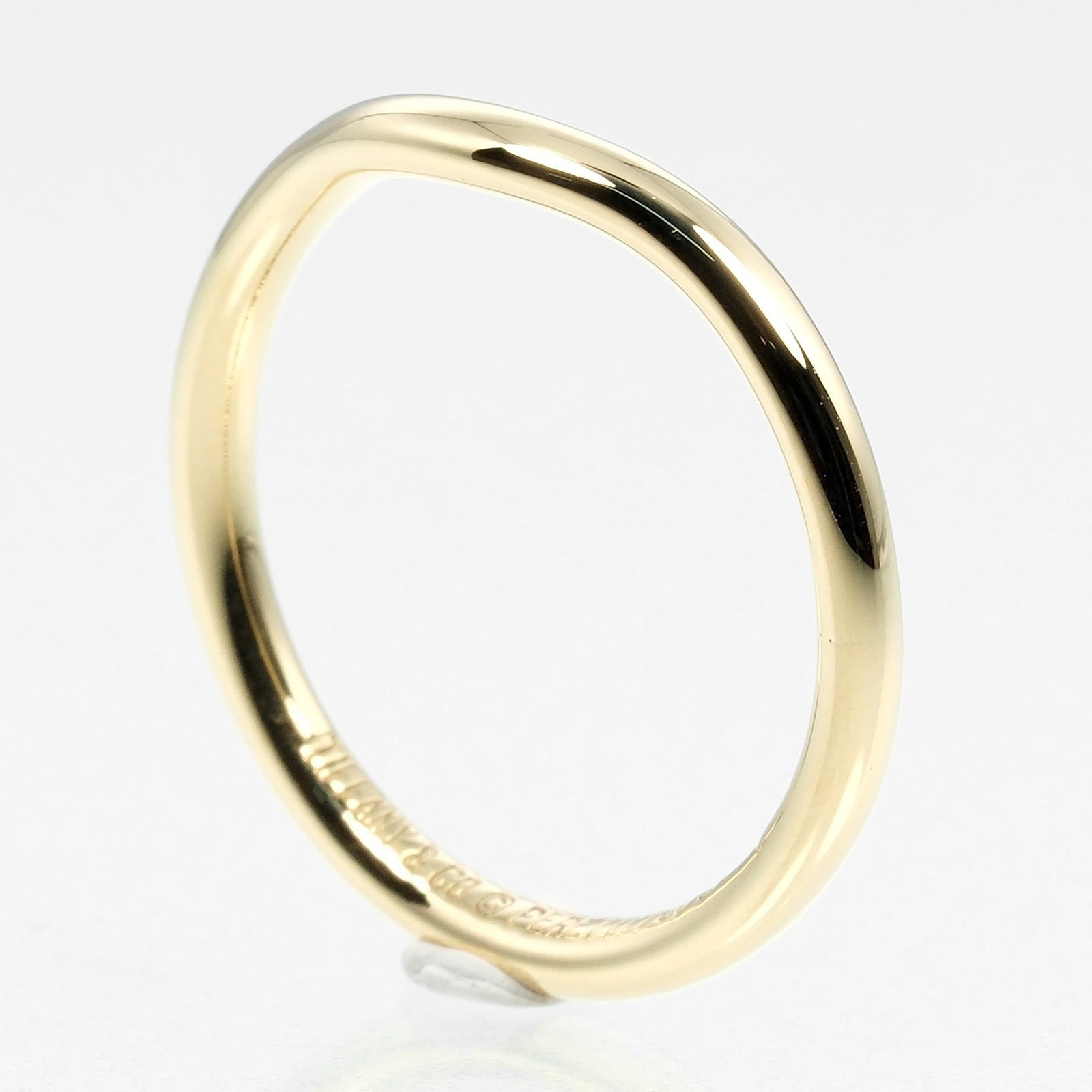 Tiffany & Co K18 Yellow Gold Curved Band Ring