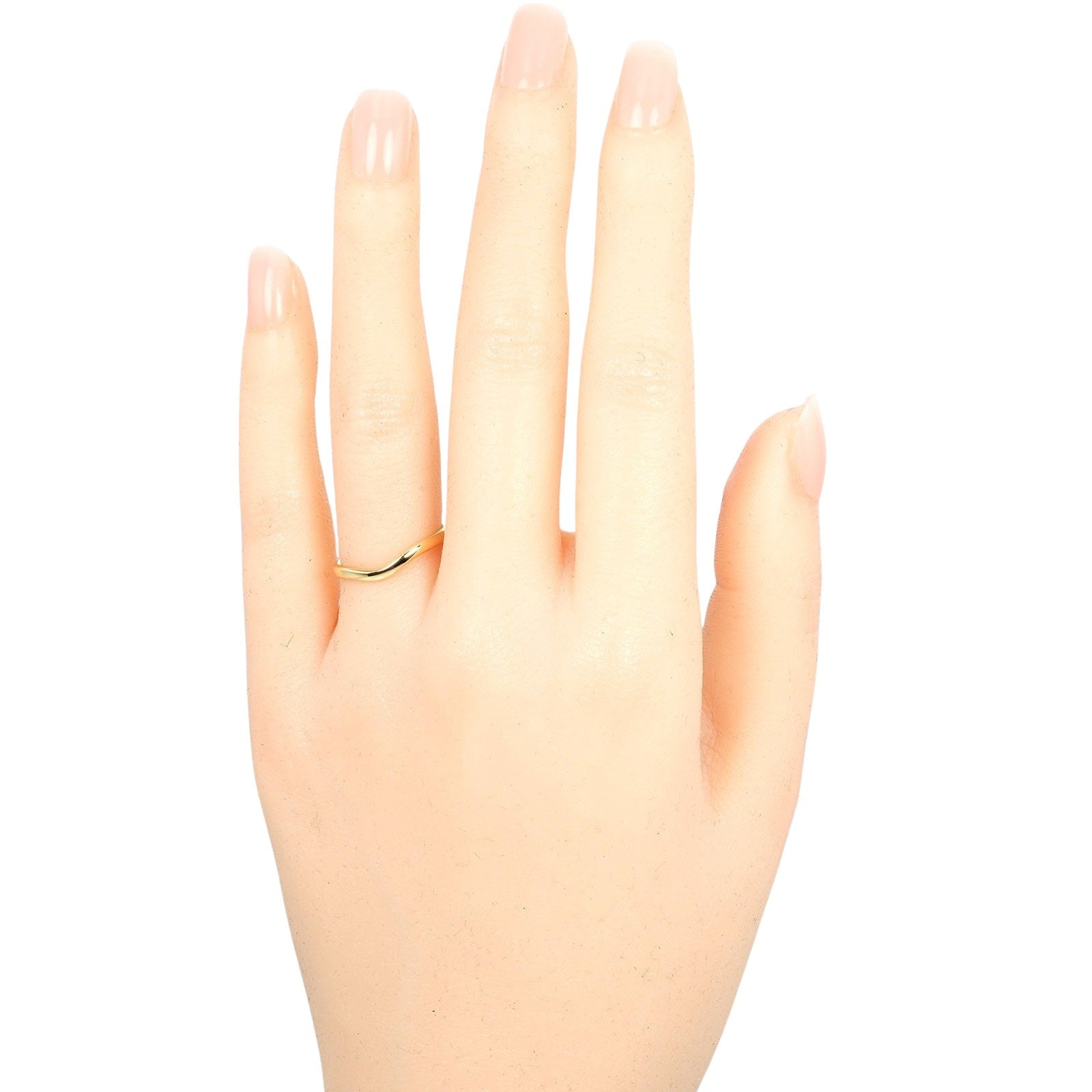 Tiffany & Co K18 Yellow Gold Curved Band Ring