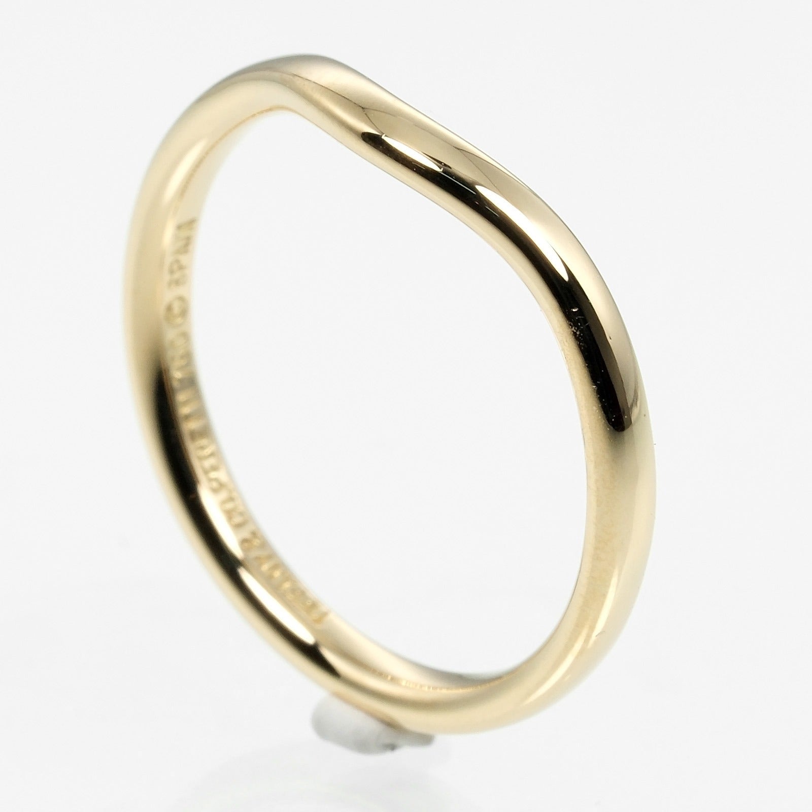 Tiffany & Co K18 Yellow Gold Curved Band Ring