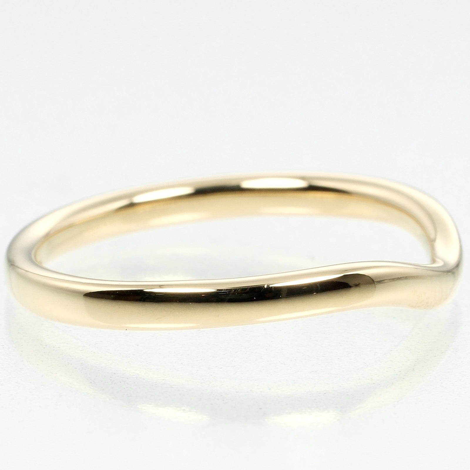 Tiffany & Co K18 Yellow Gold Curved Band Ring