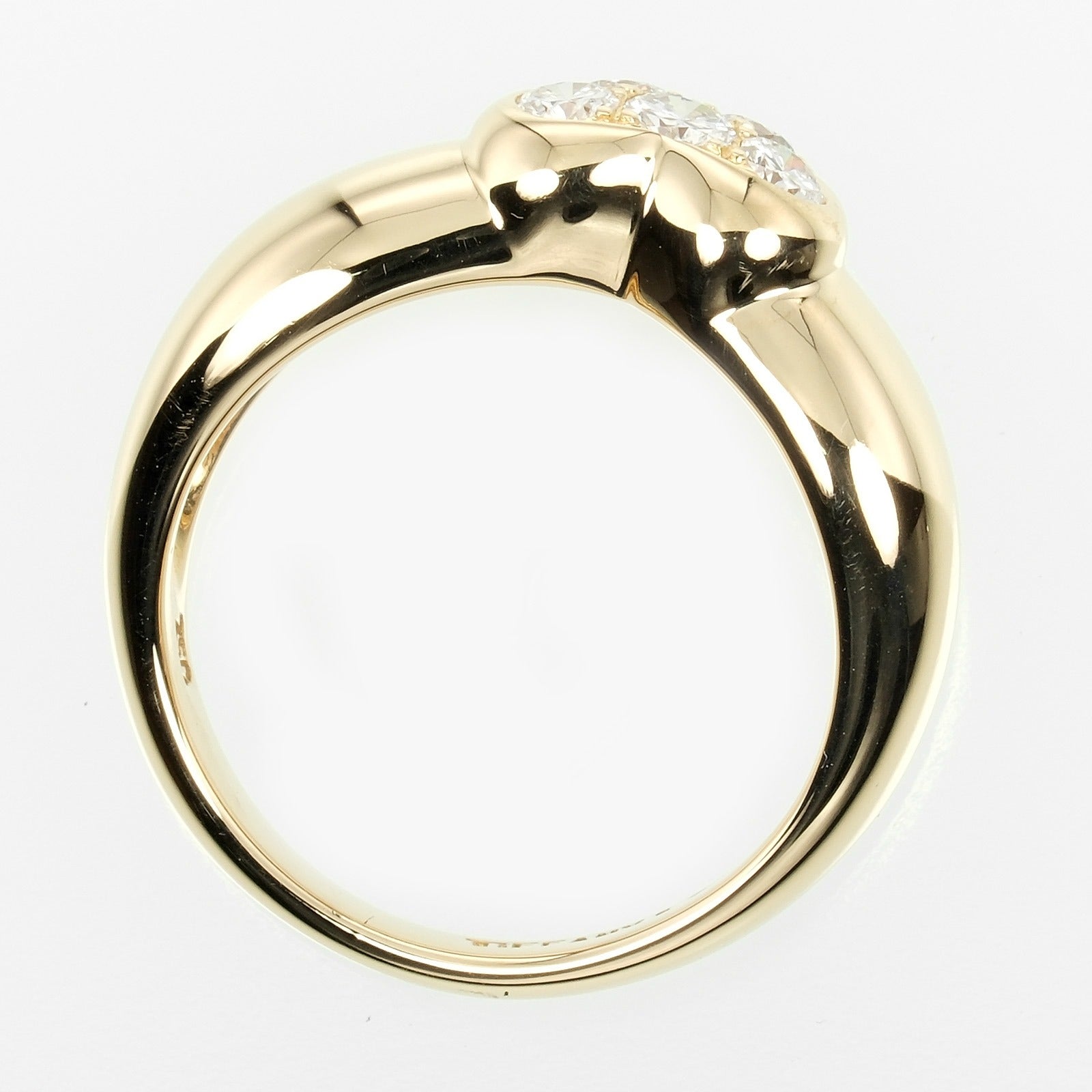 Tiffany & Co K18 Yellow Gold Diamond Ring