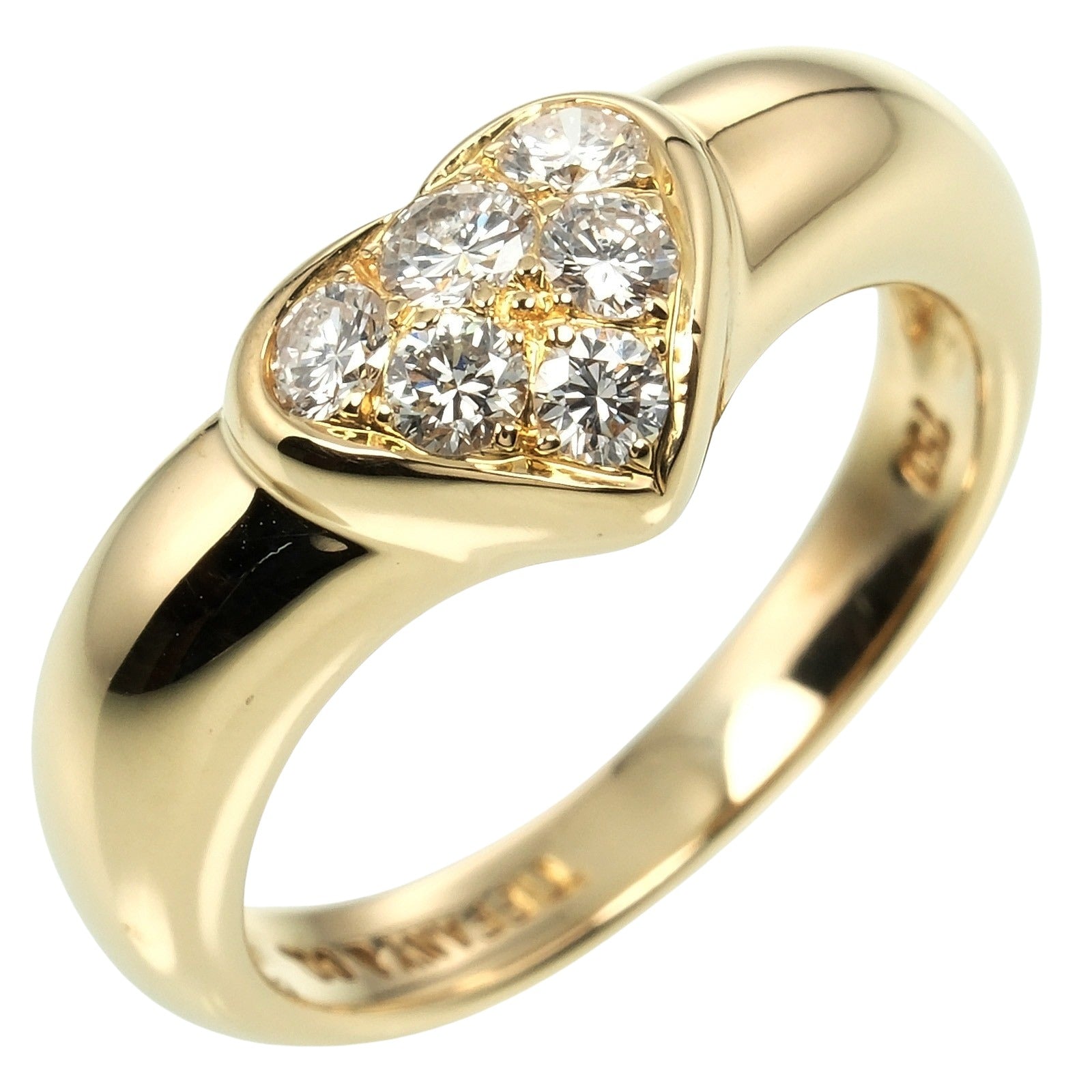 Tiffany & Co K18 Yellow Gold Diamond Ring