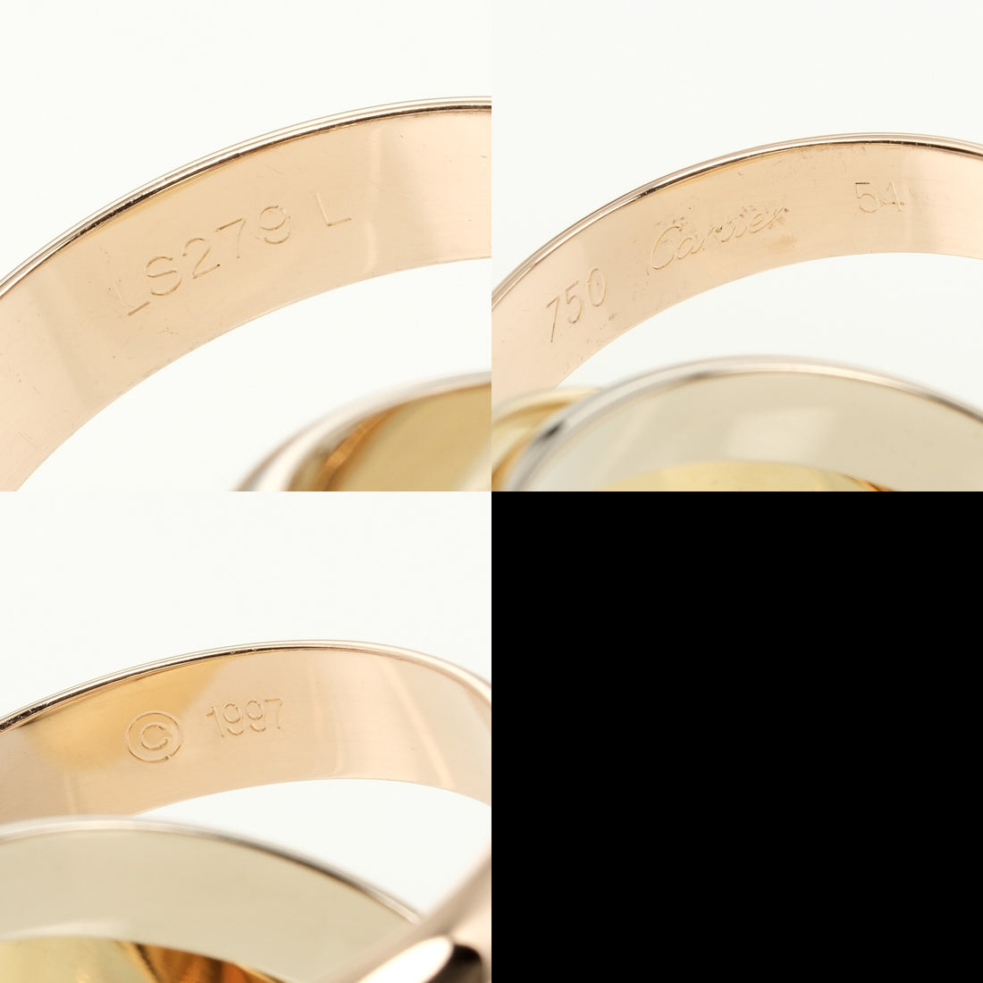 Cartier Cartier Trinity LM Ring K18 Gold Metal Ring in Great Condition