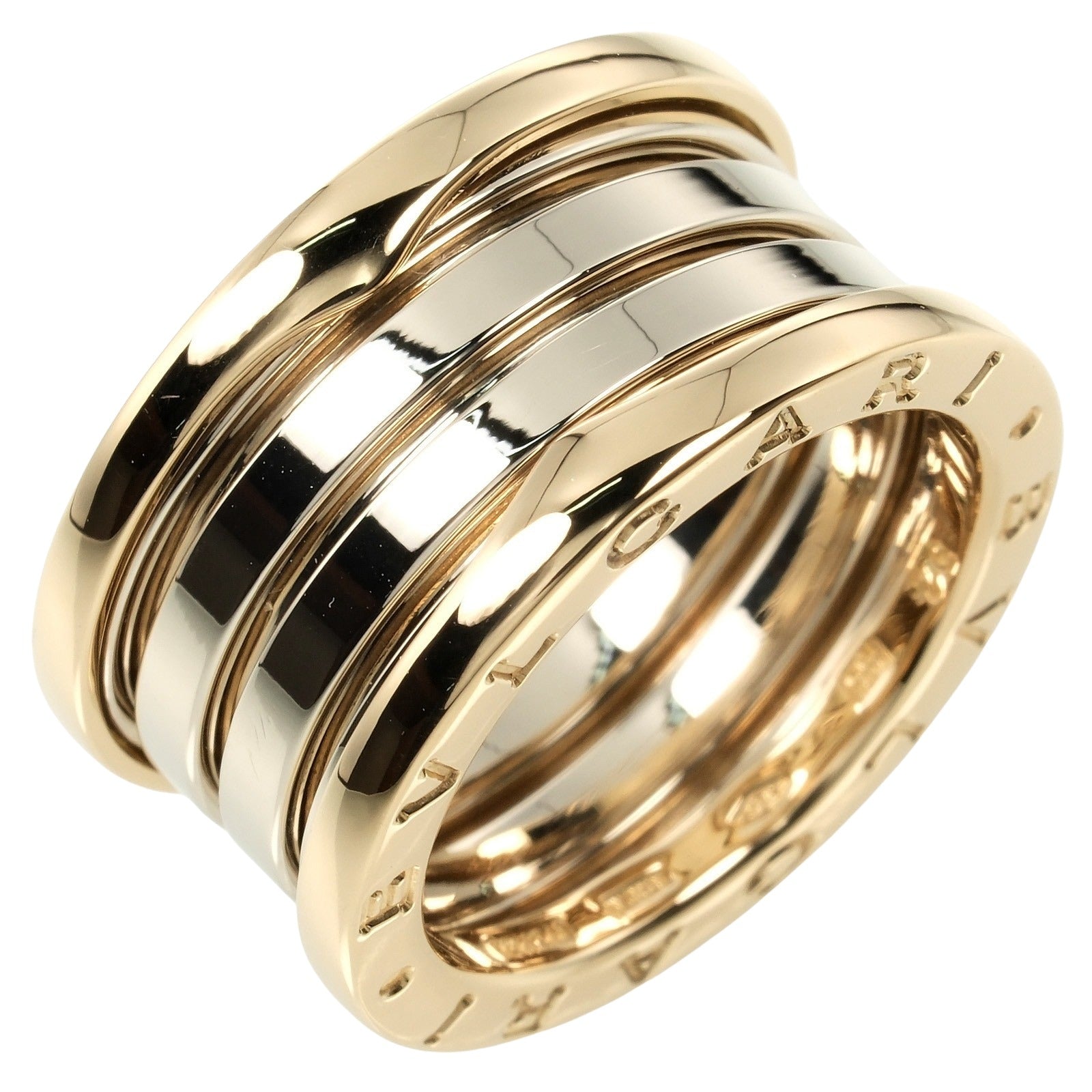 Bvlgari B.Zero1 4-Band Ring K18 Yellow/White Gold