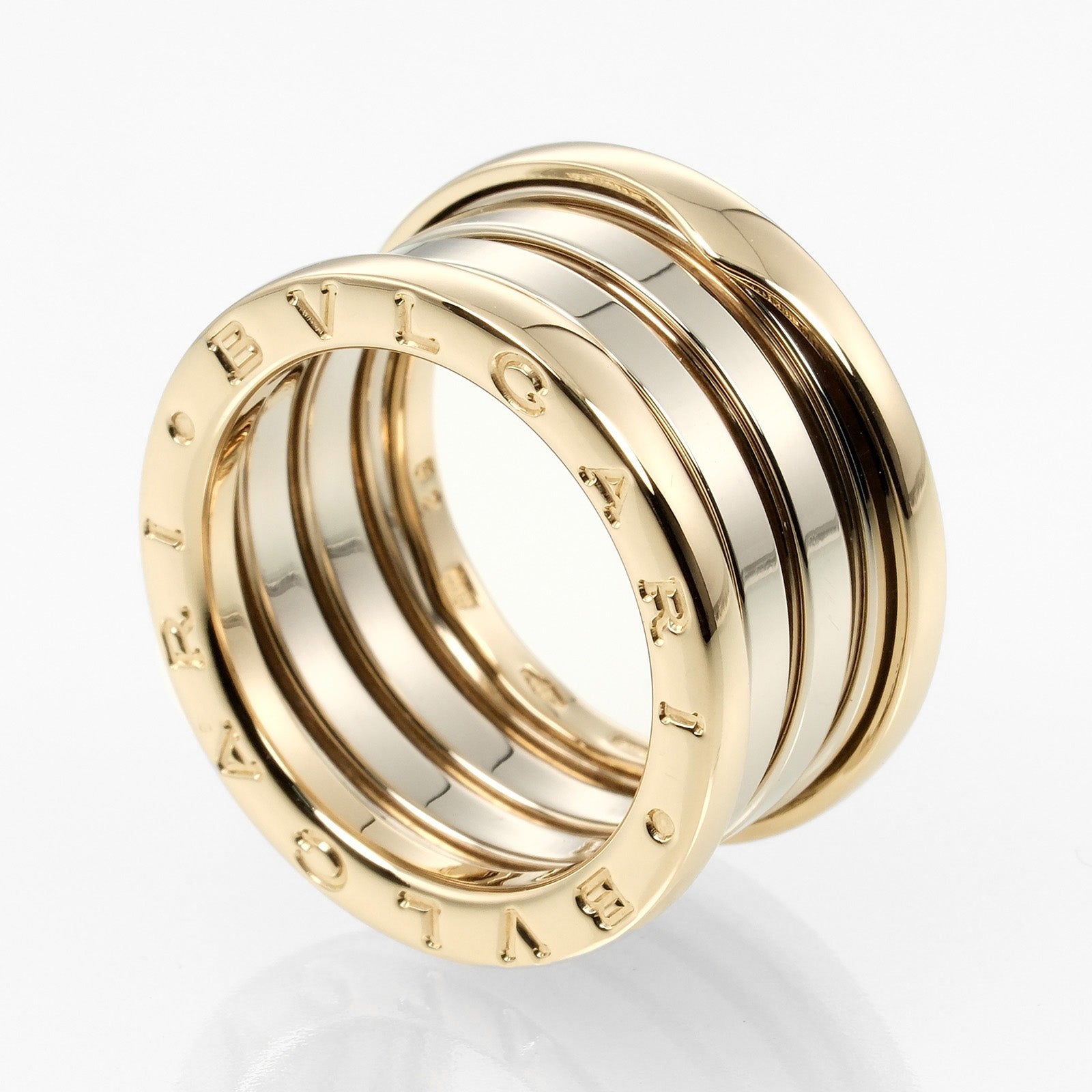 Bvlgari B.Zero1 4-Band Ring K18 Yellow/White Gold