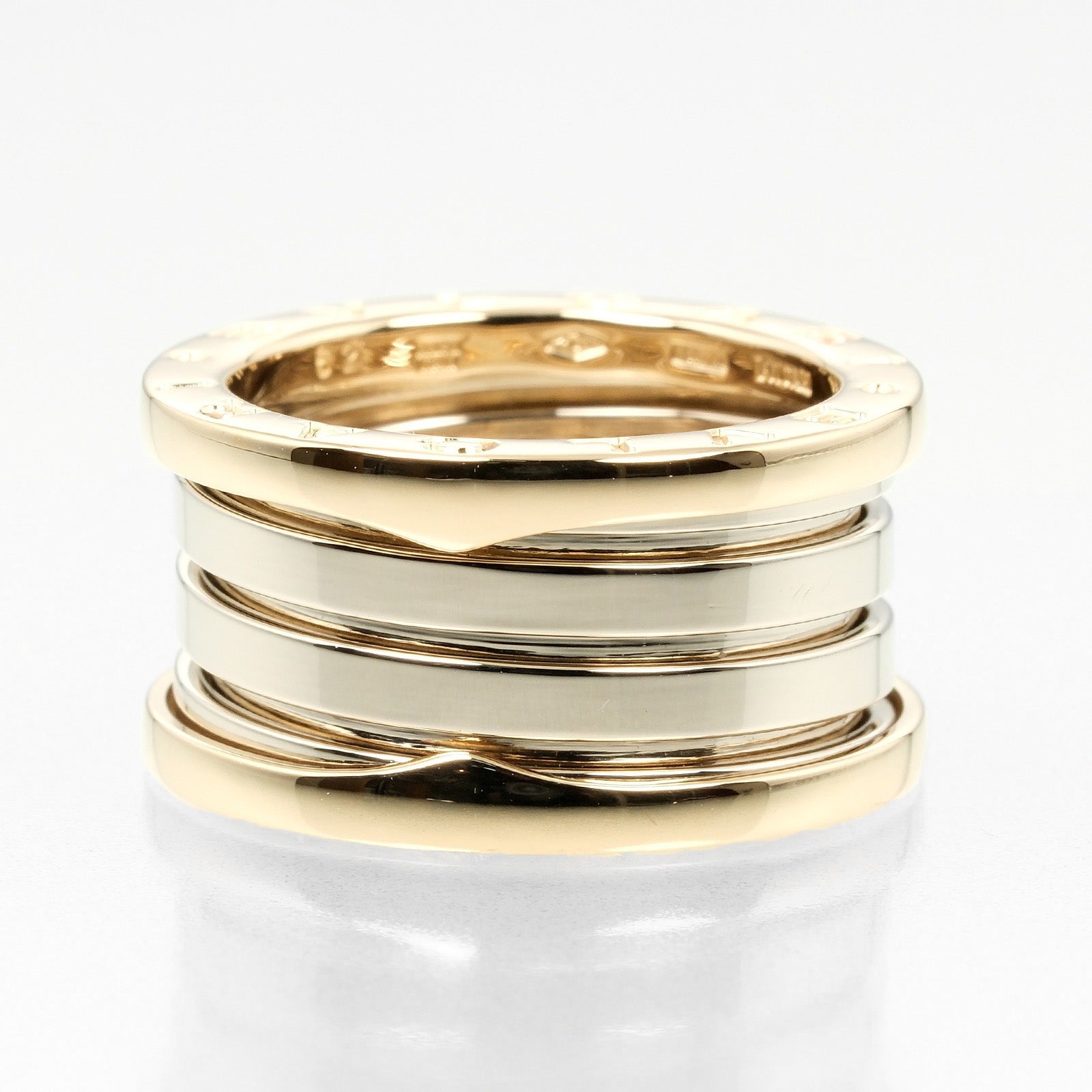 Bvlgari B.Zero1 4-Band Ring K18 Yellow/White Gold